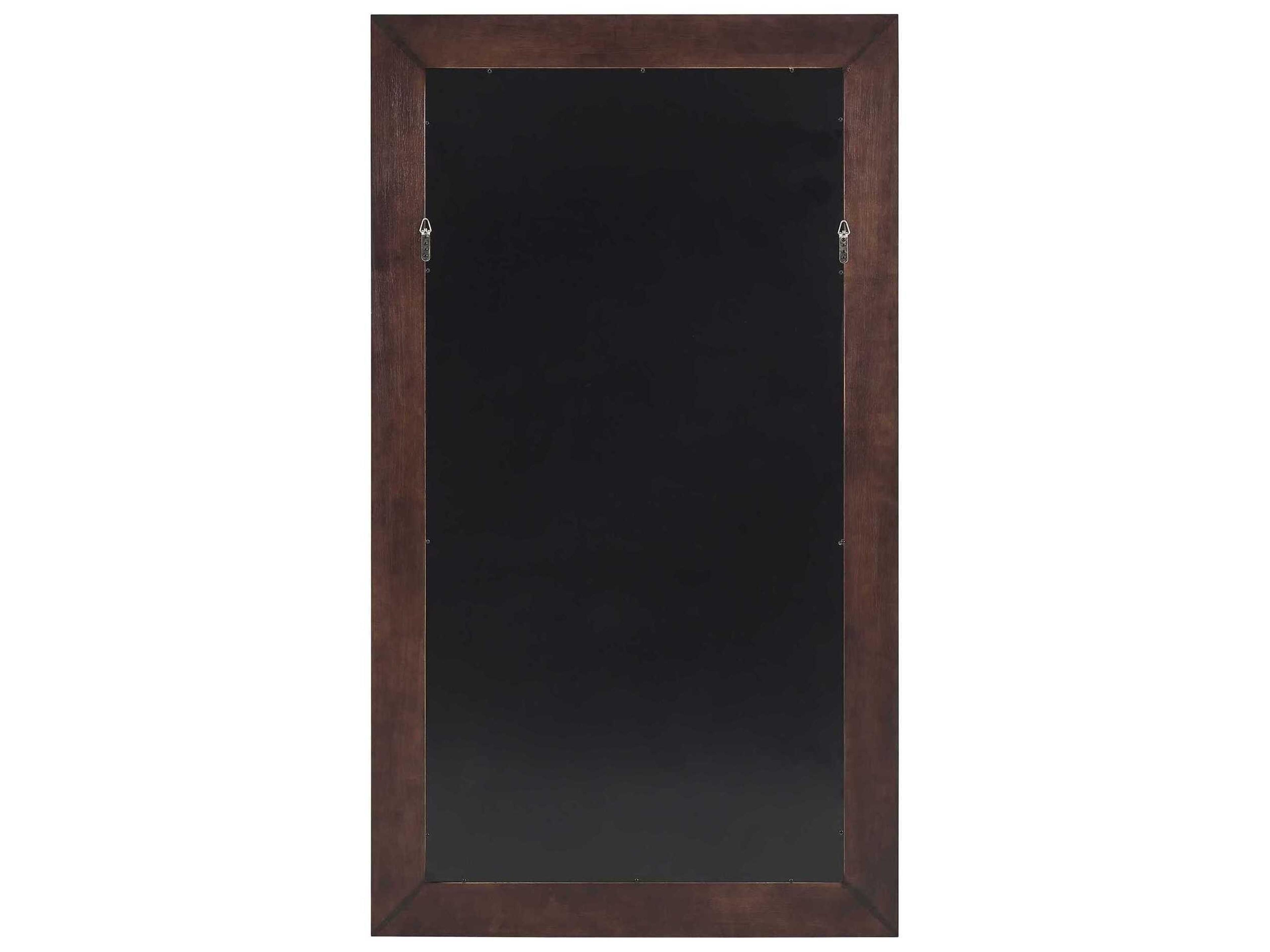 Uttermost Wrinkle Dark Walnut Rectangular Wall Mirror