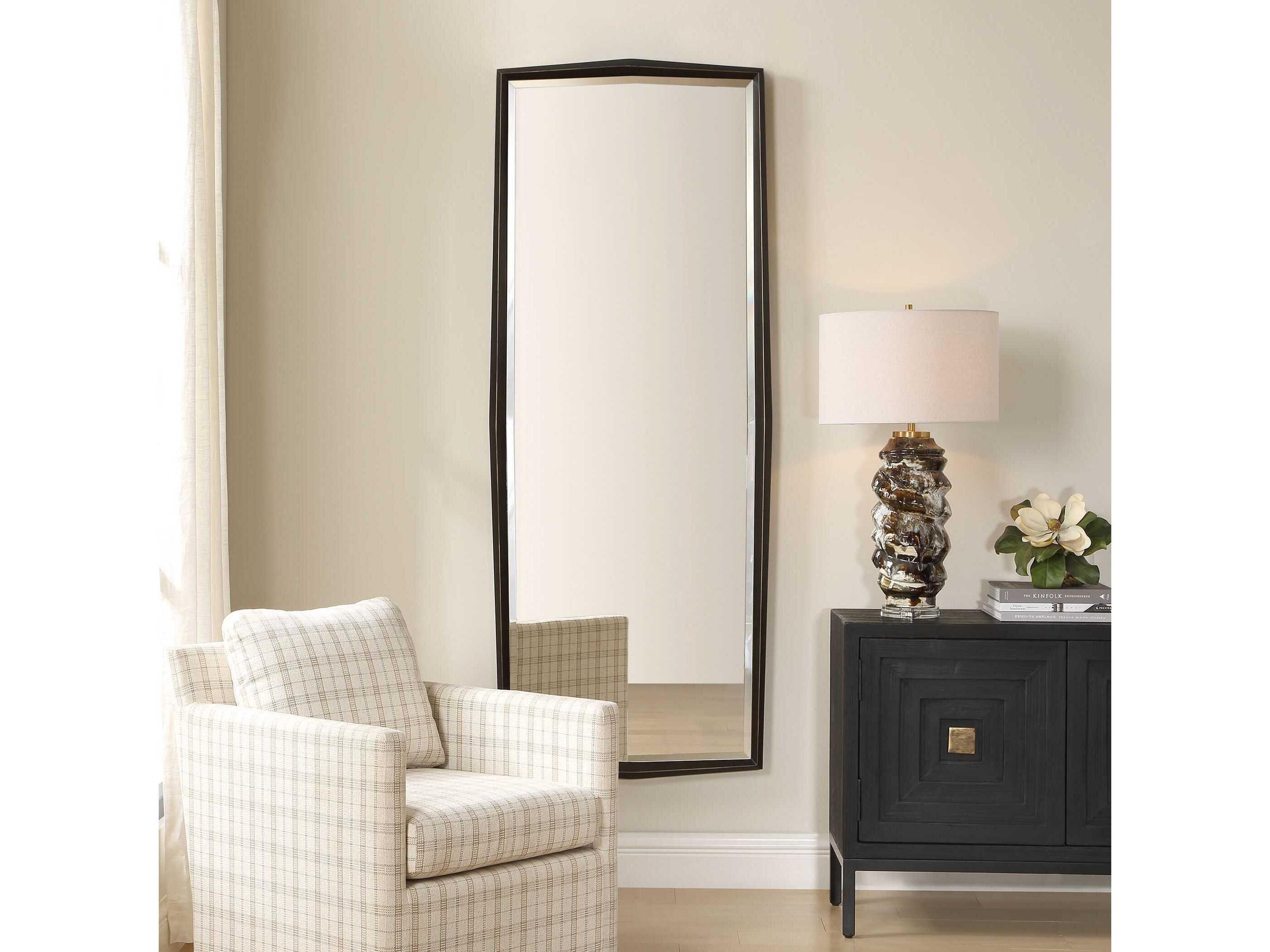 Uttermost On Point Dark Bronze Rectangular Wall Mirror