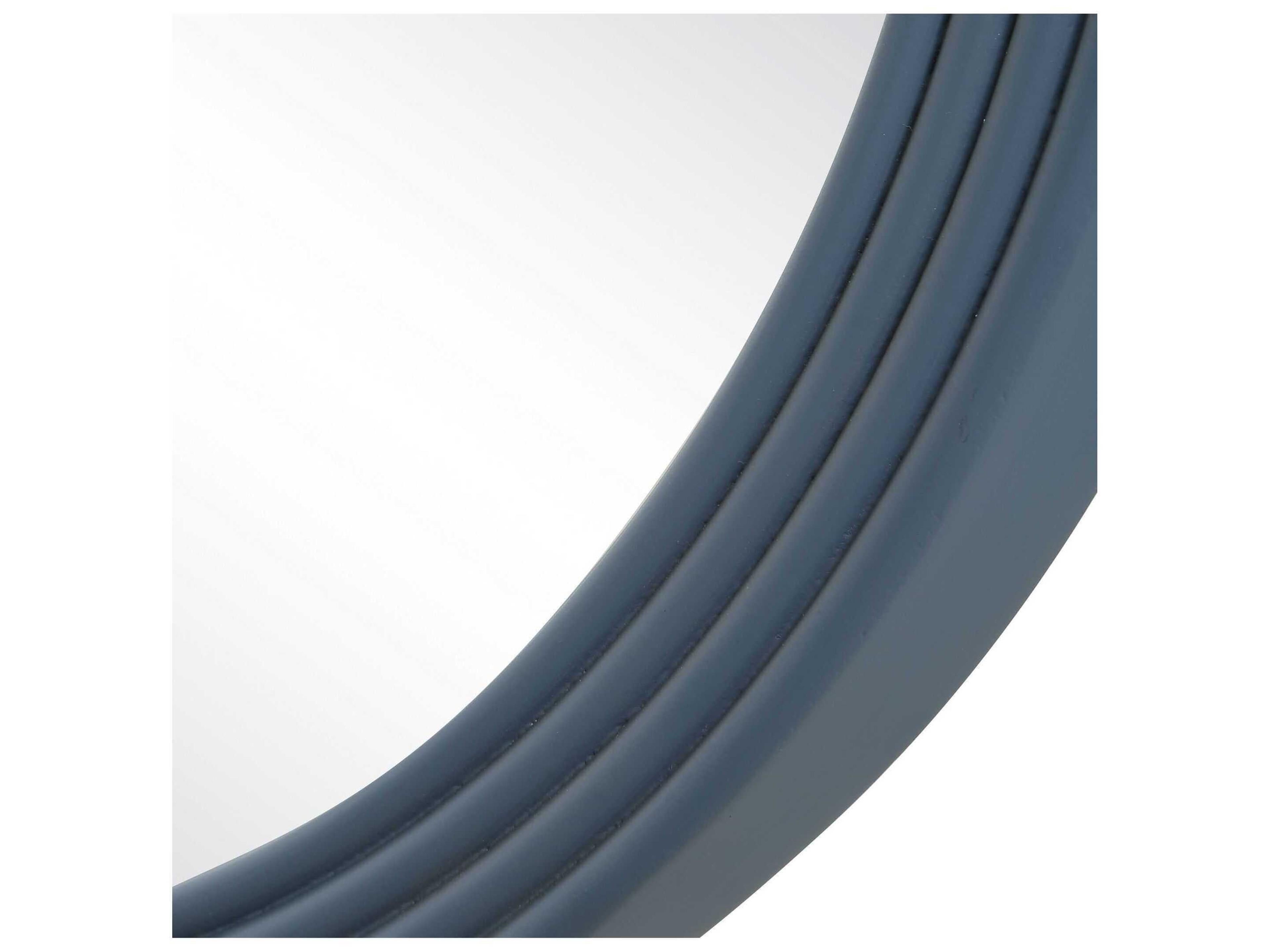 Uttermost Going In Circles Blue Gray Round Wall Mirror