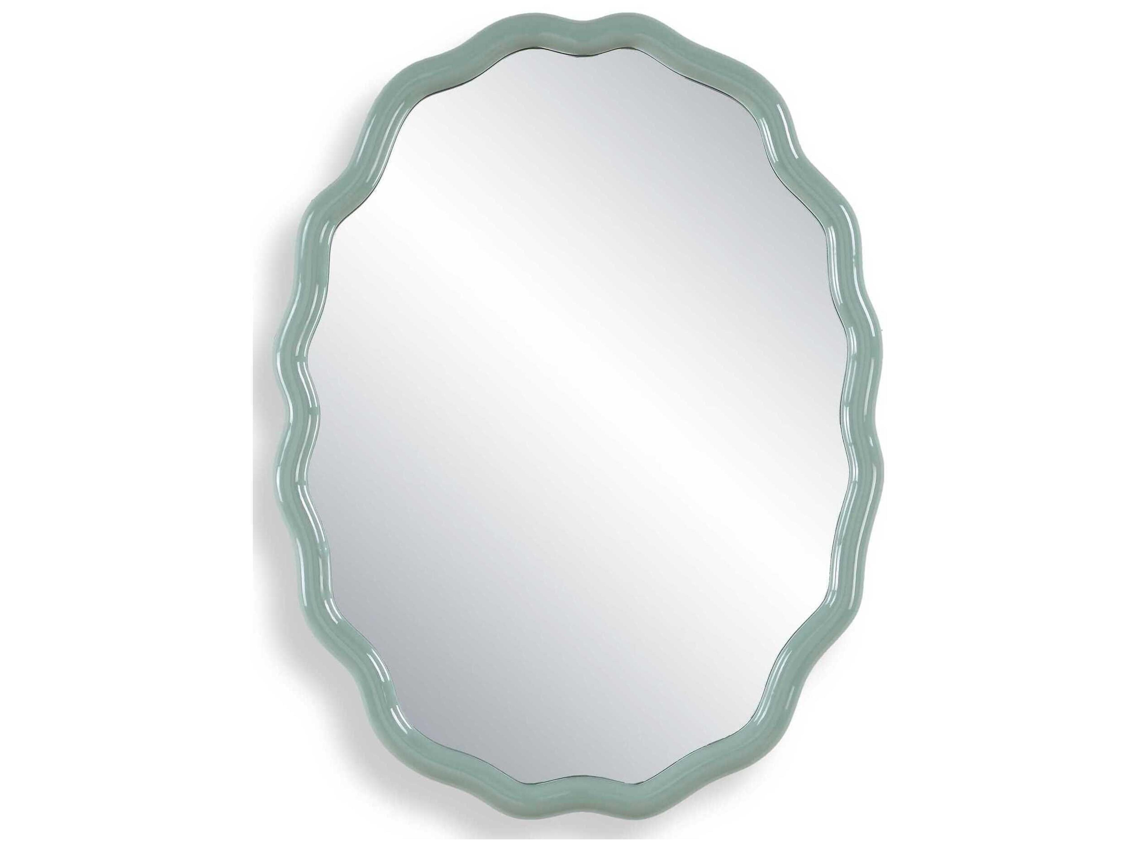 Uttermost Isly Robin's Egg Blue Oval Wall Mirror