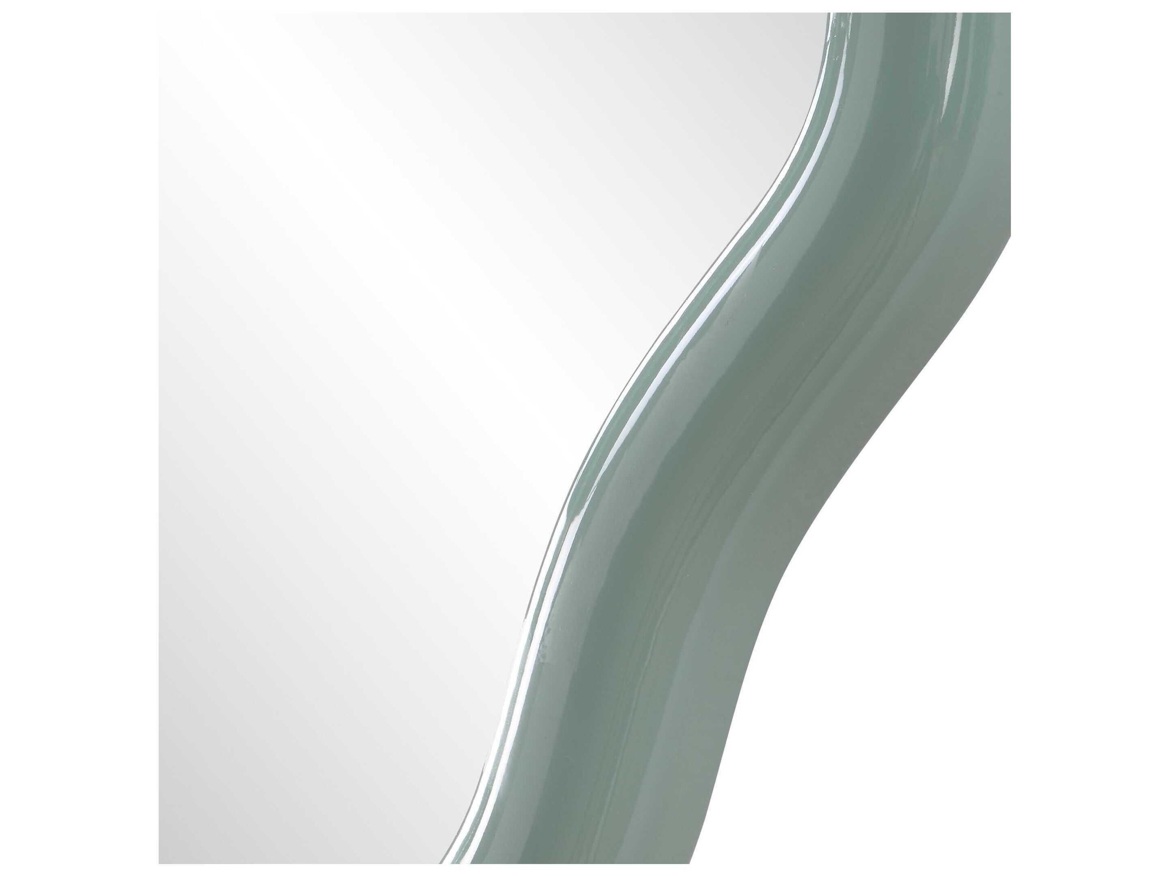 Uttermost Isly Robin's Egg Blue Oval Wall Mirror