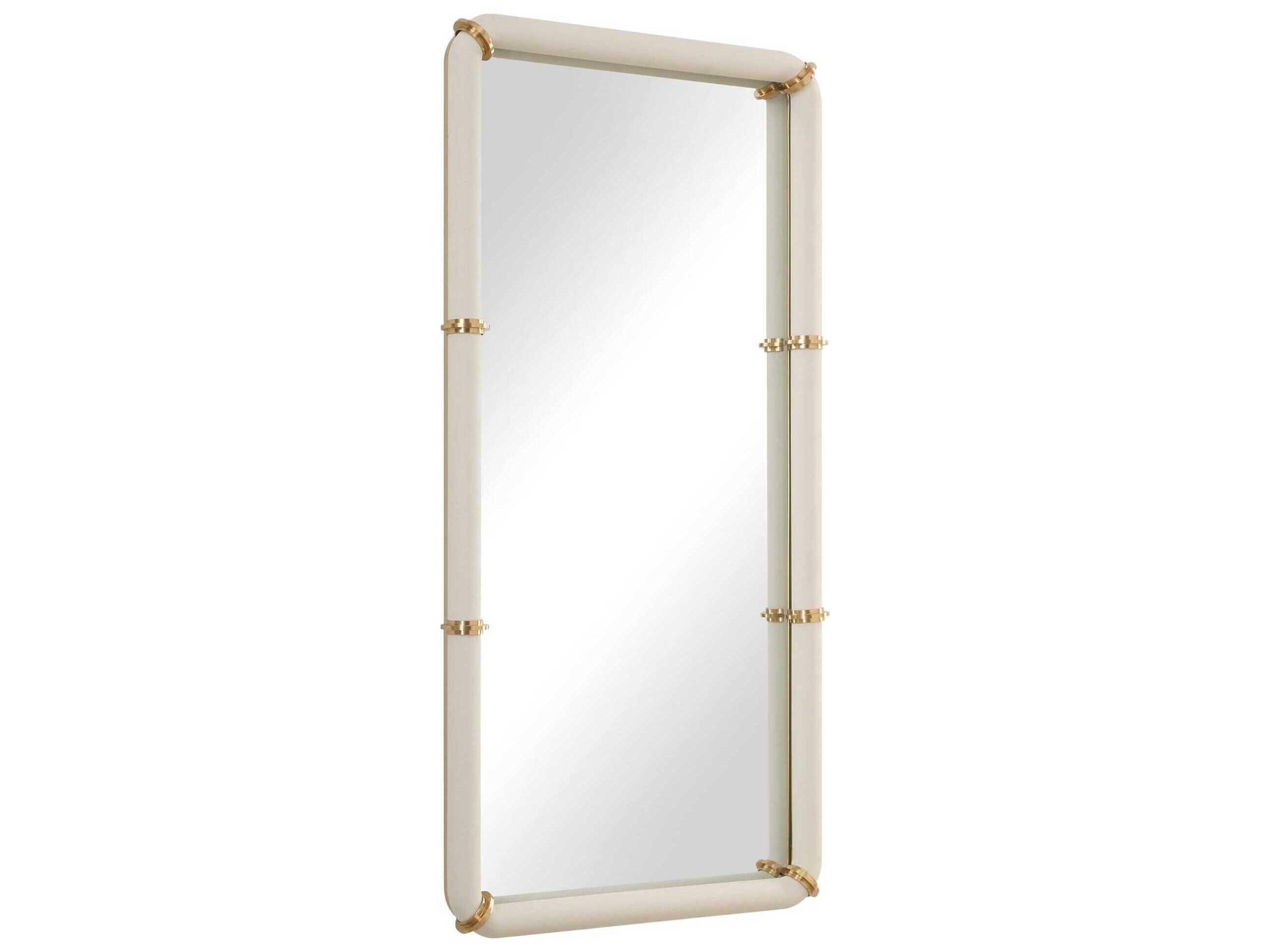 Uttermost Cyprus White Rectangular Wall Mirror
