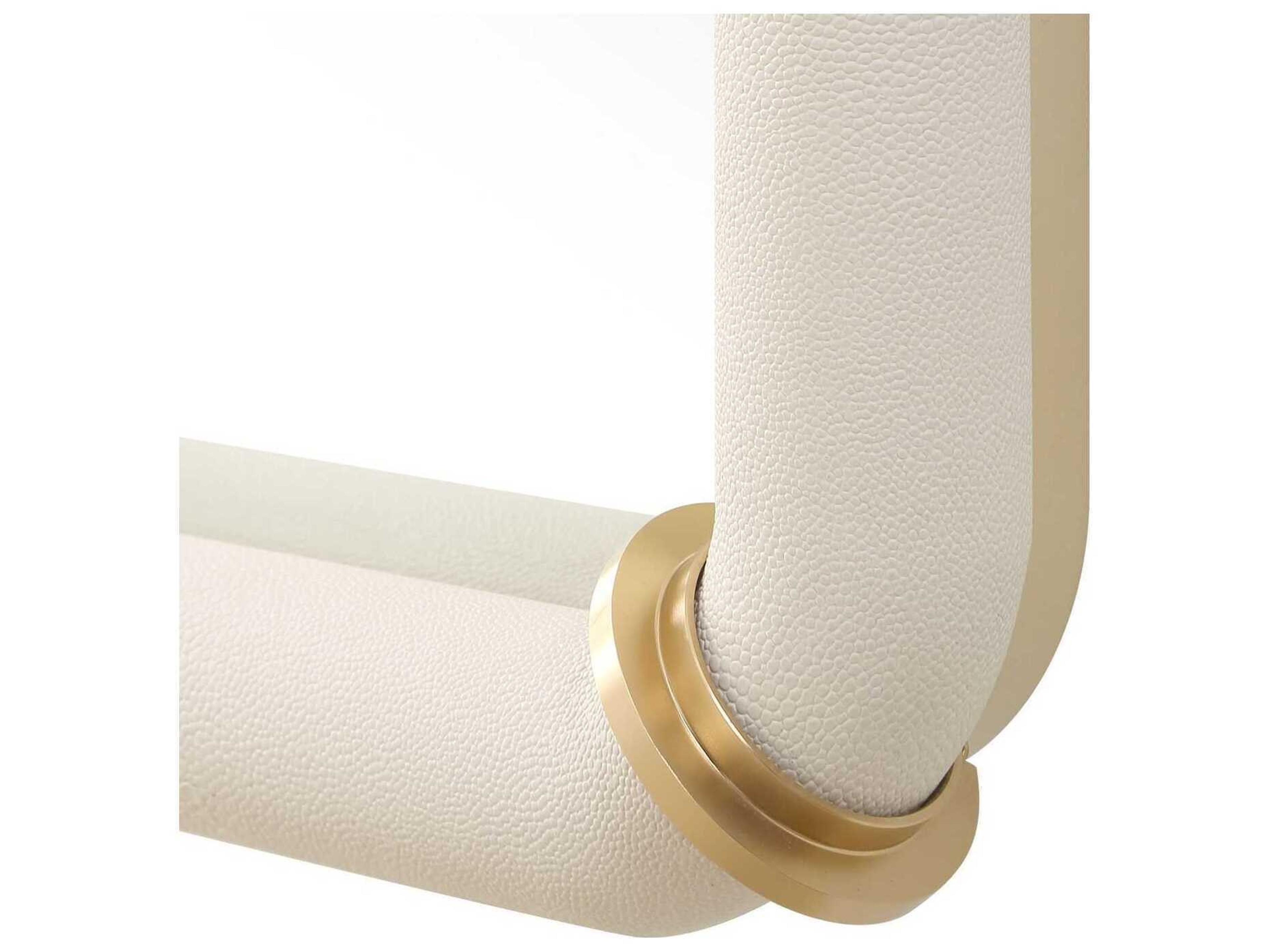 Uttermost Cyprus White Rectangular Wall Mirror