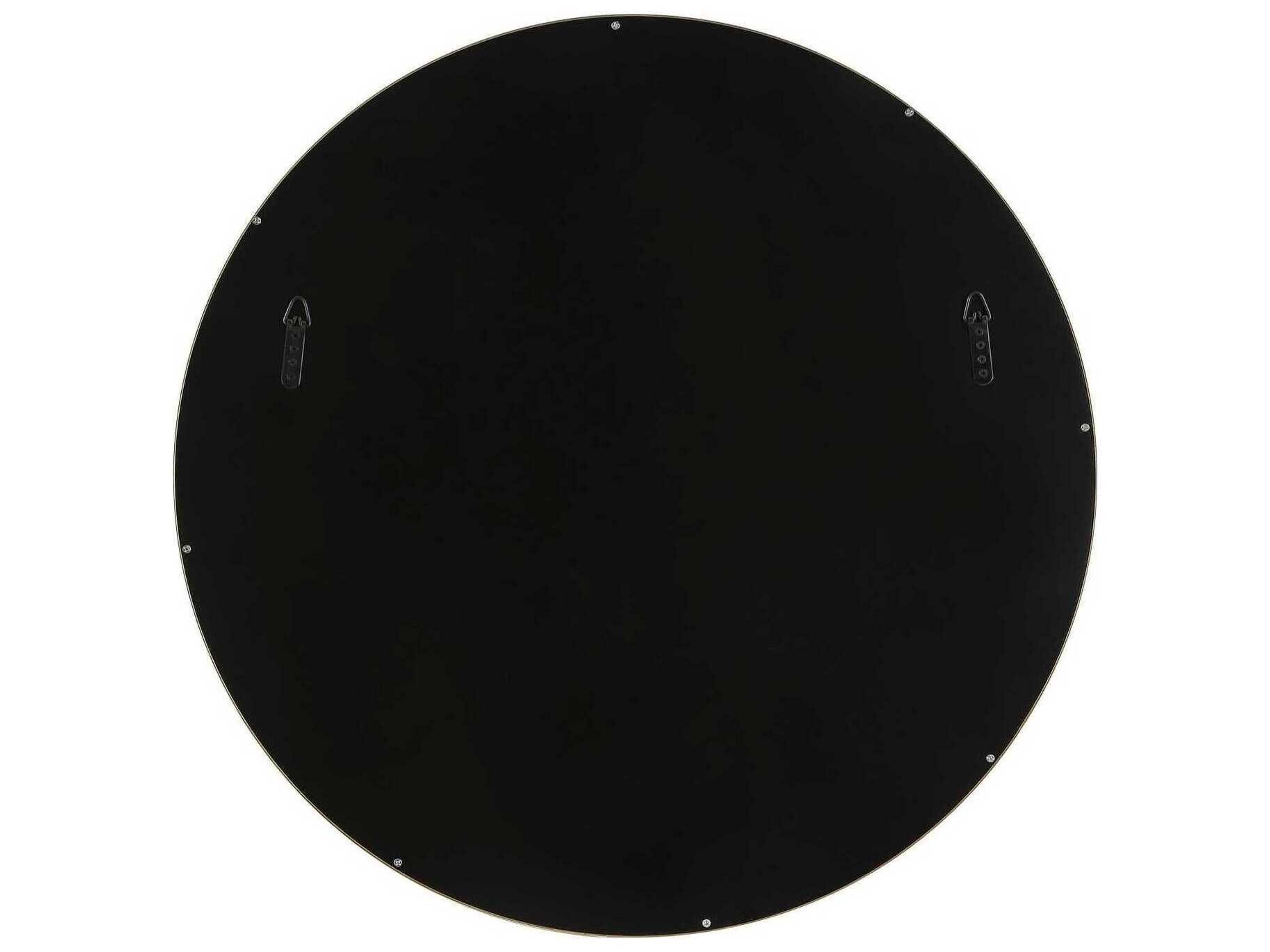 Uttermost Break The Ice Warm Champagne Round Wall Mirror