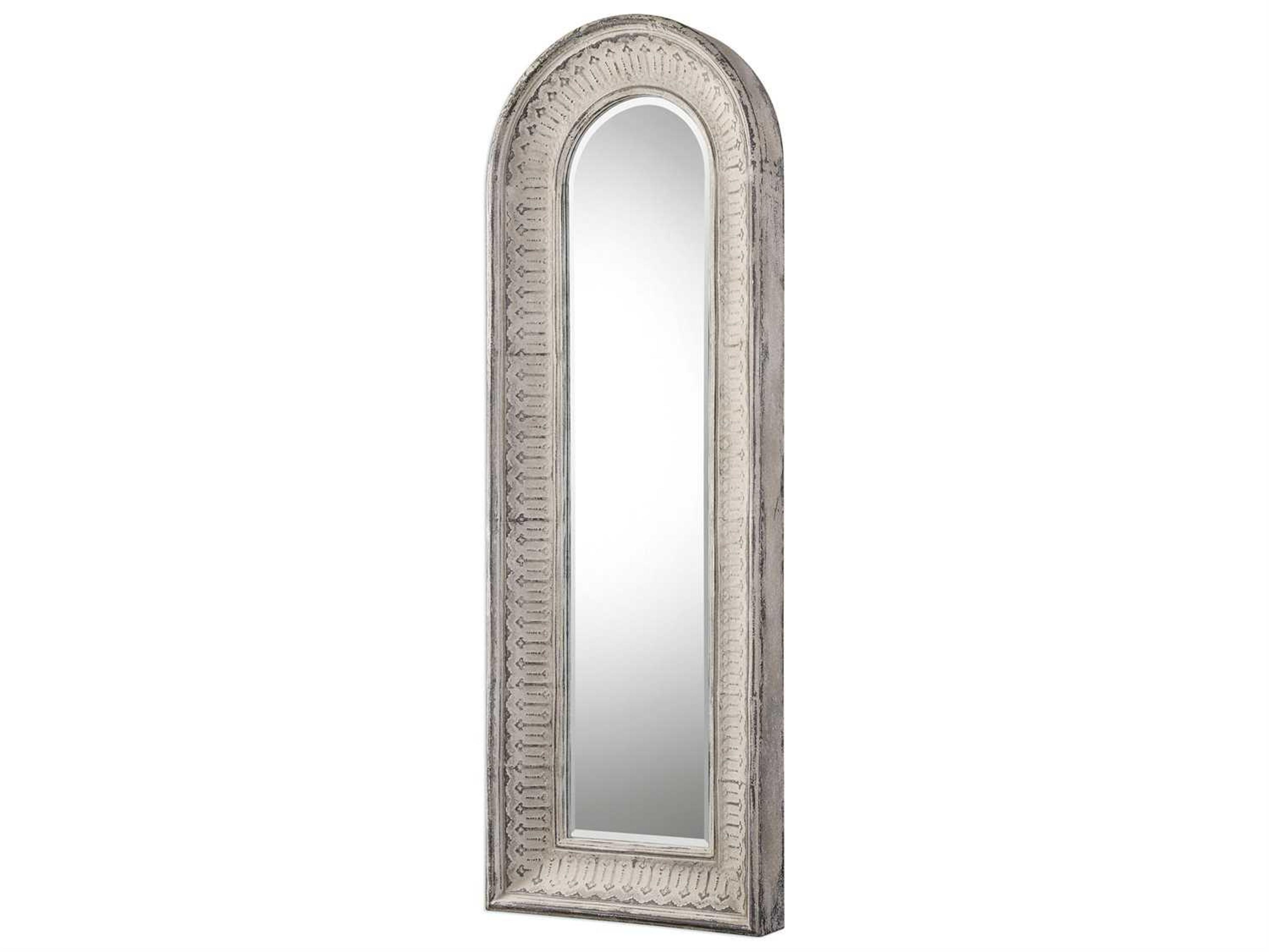 Uttermost Grace Feyock Argenton Aged Gray Arch Mirror