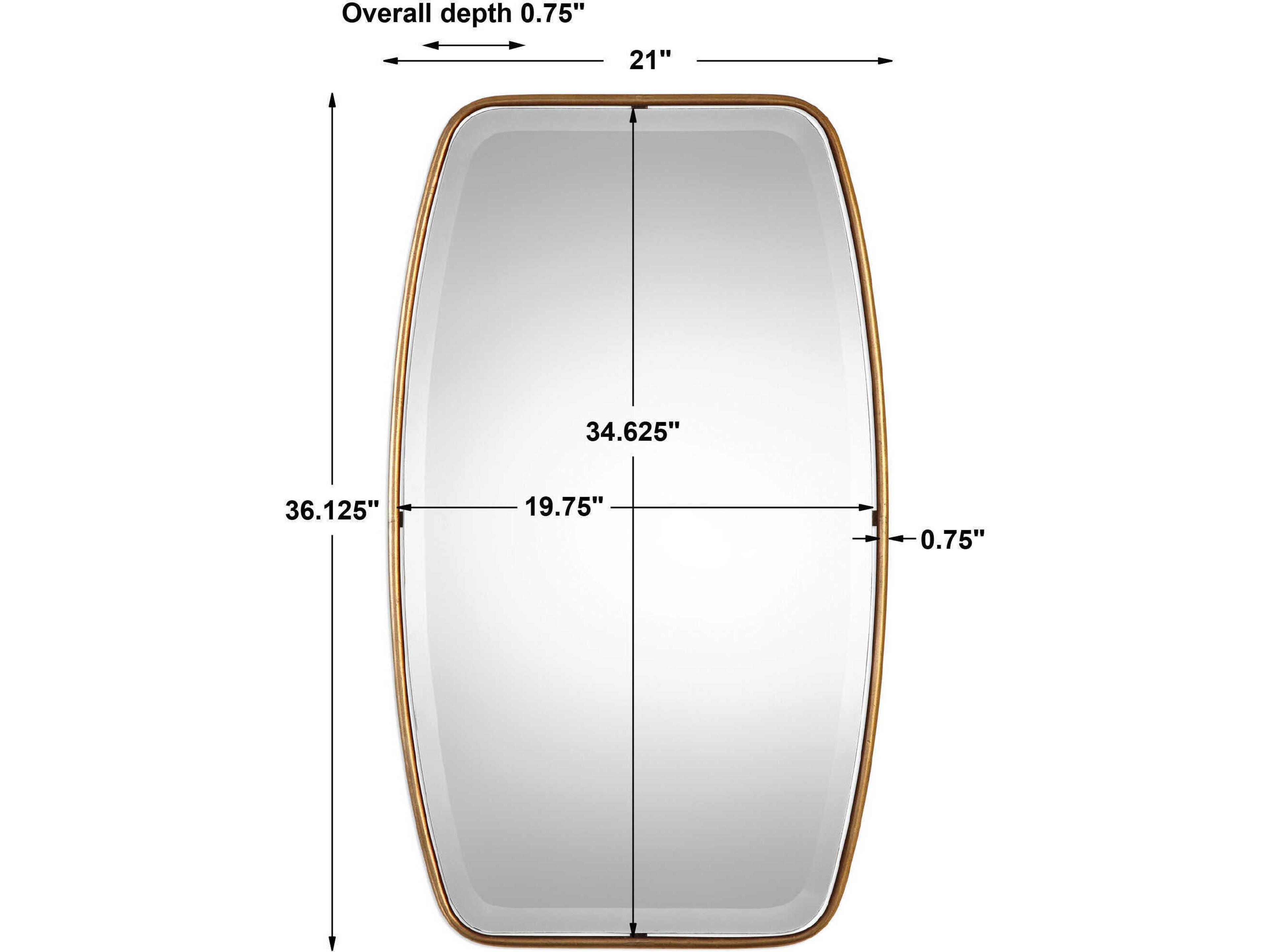 Uttermost Canillo Antique Gold Wall Mirror