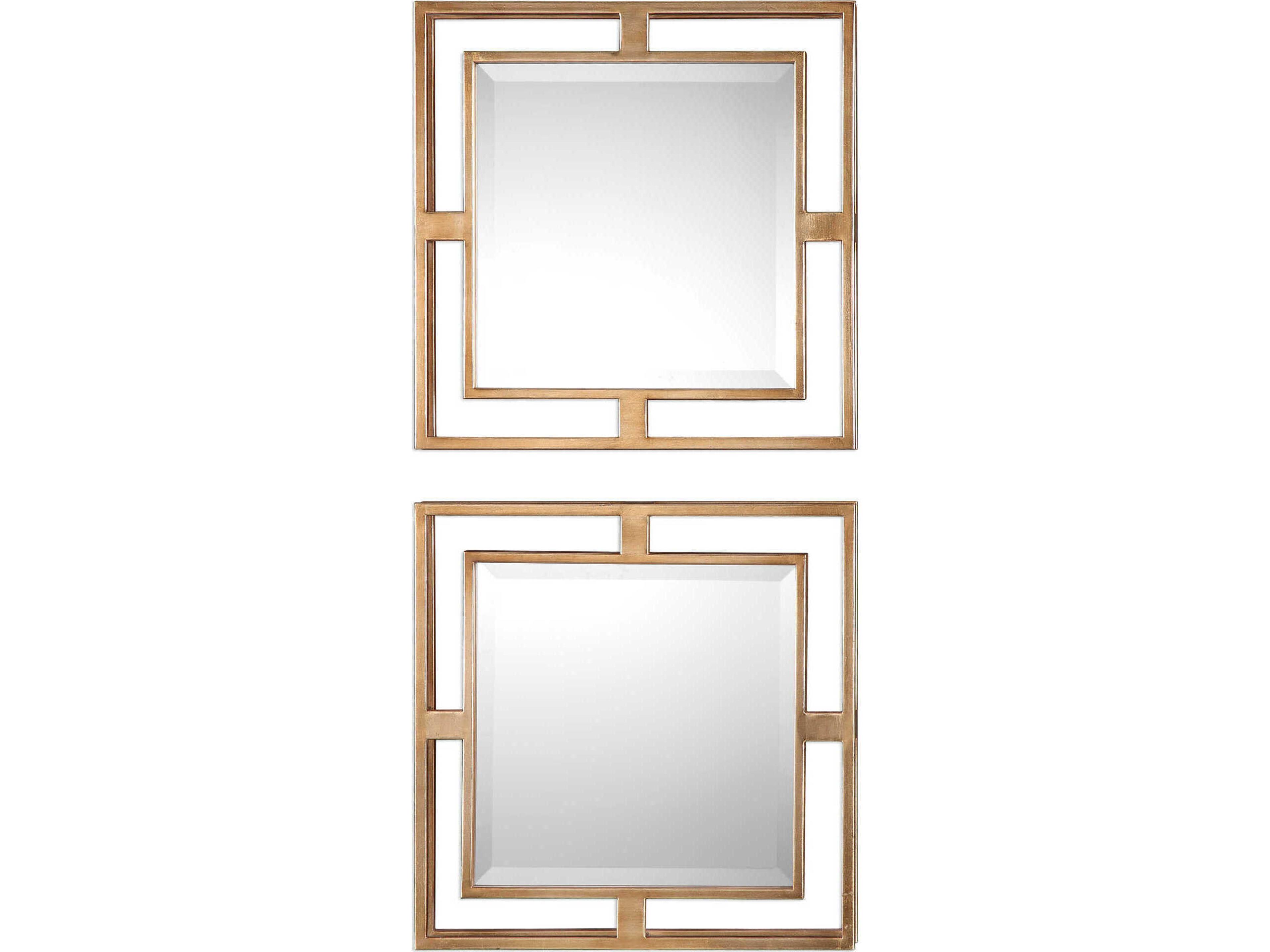 Uttermost Allick Antique Gold Square Wall Mirror