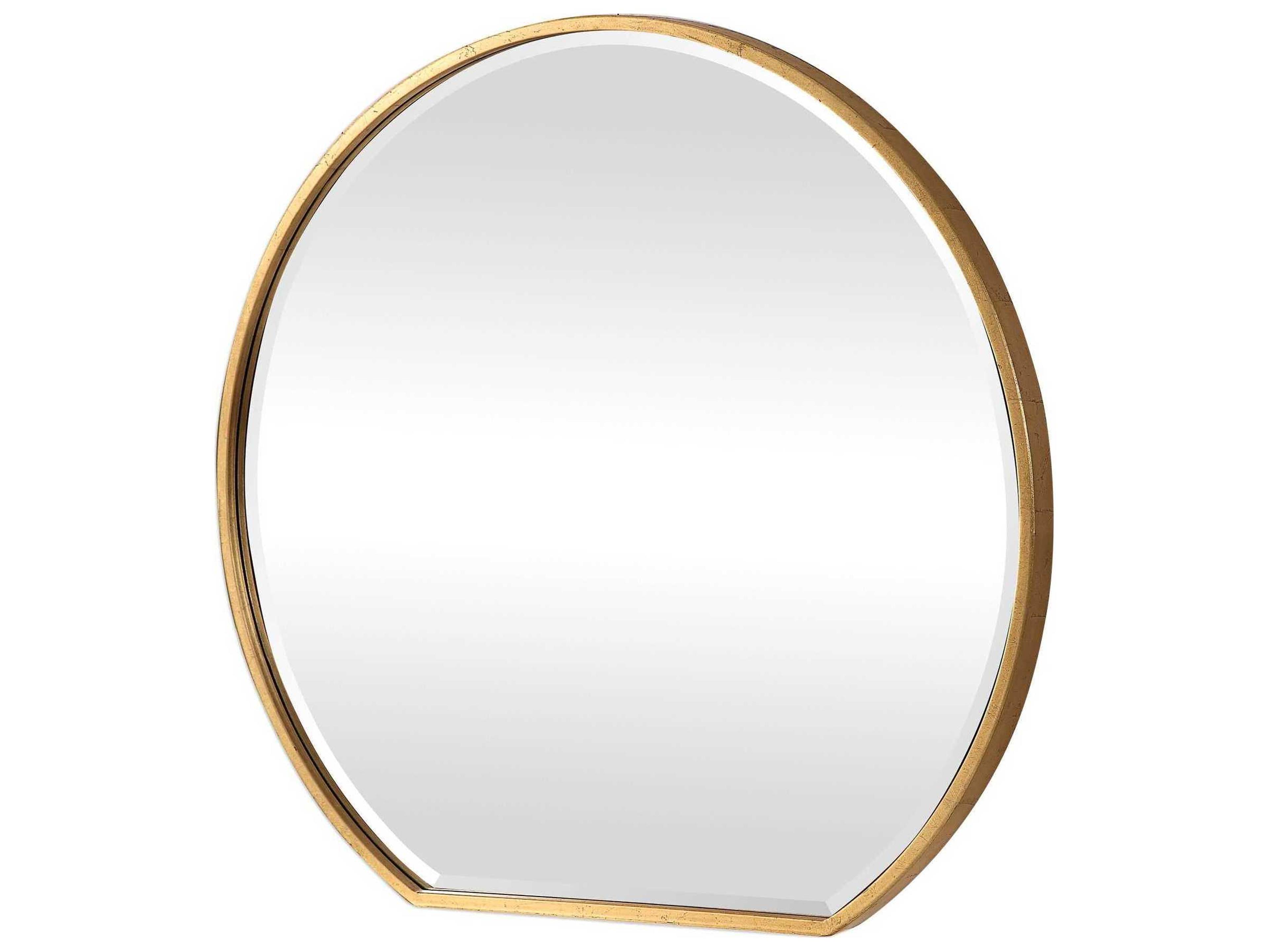 Uttermost Cabell Metallic Gold Round Wall Mirror