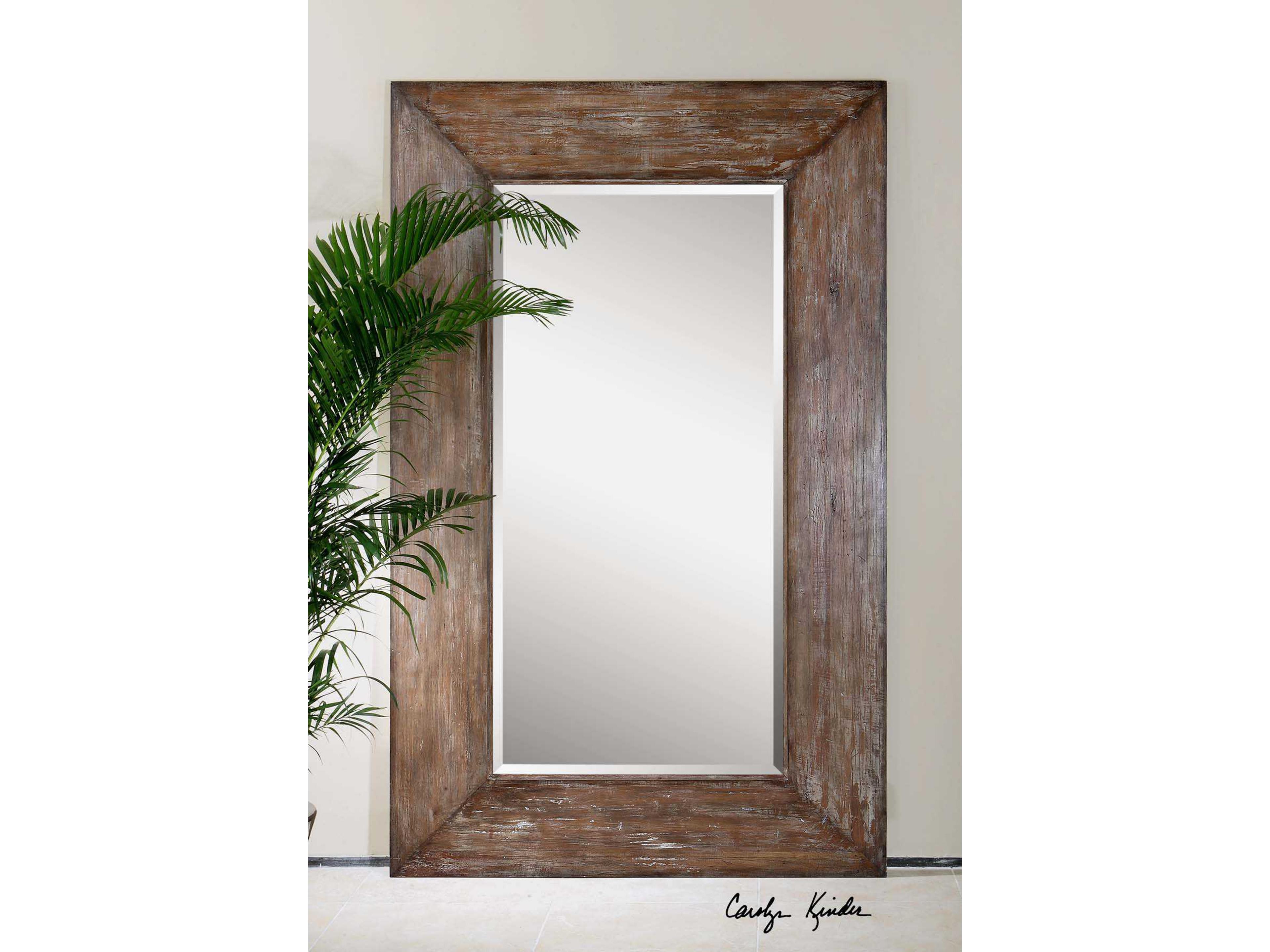 Uttermost Langford Large Wood Wall Mirror