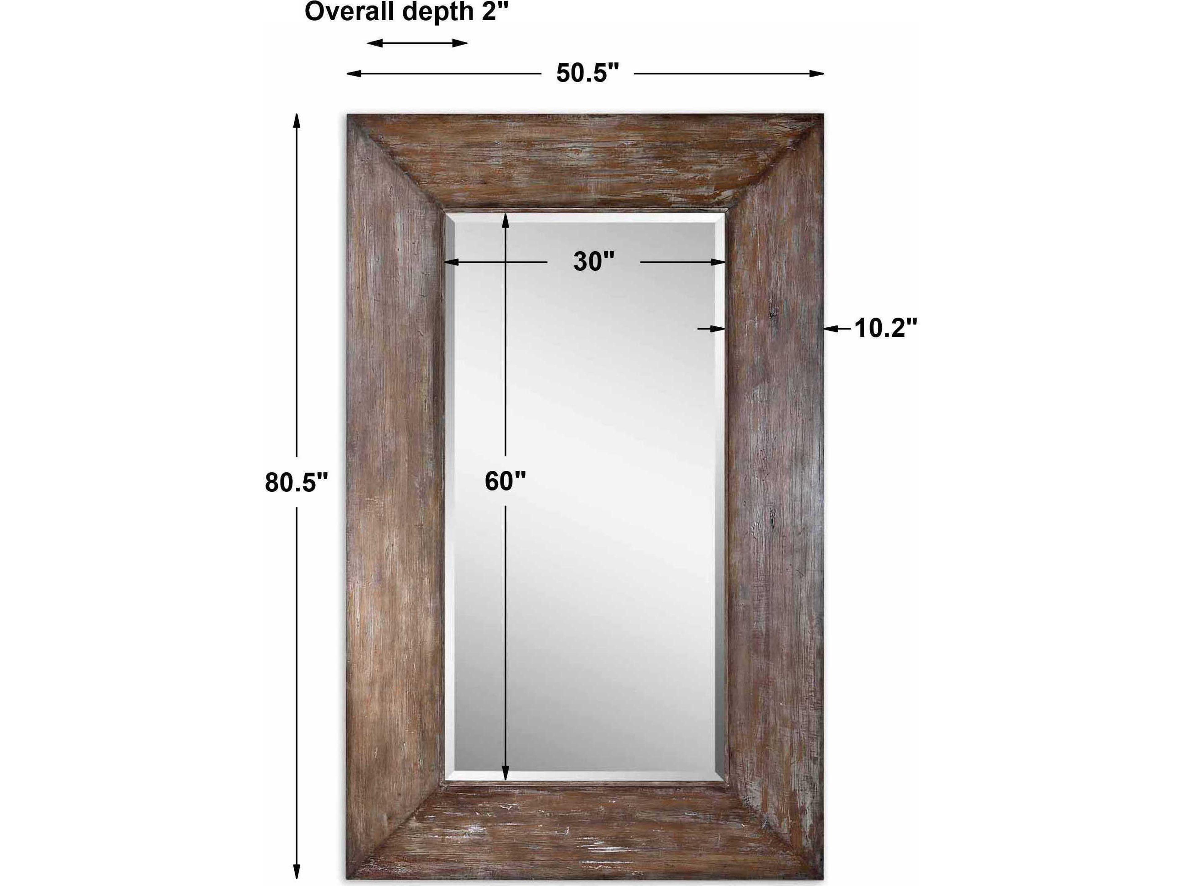 Uttermost Langford Large Wood Wall Mirror