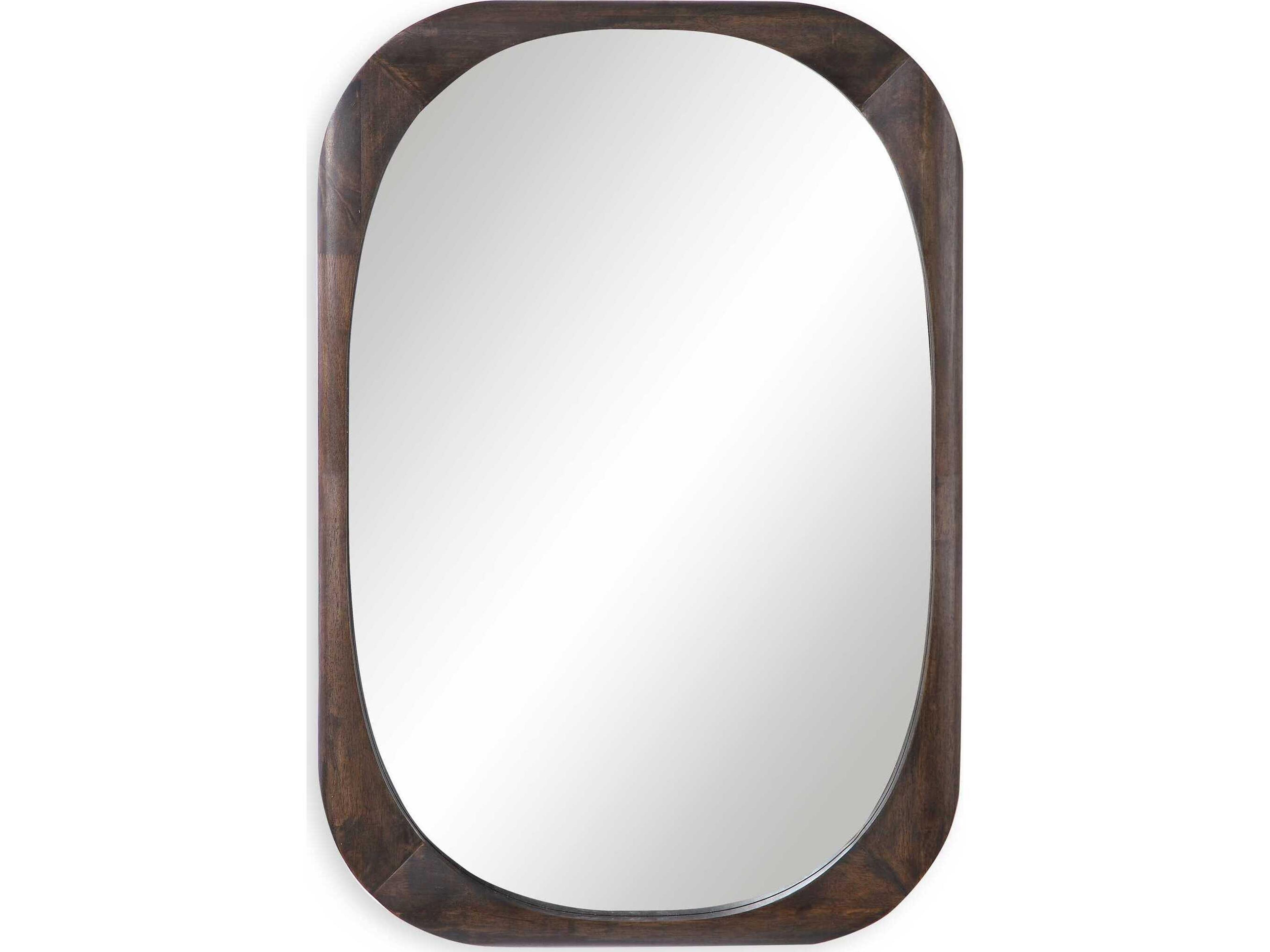 Uttermost Sheldon Dark Walnut Stain Wall Mirror