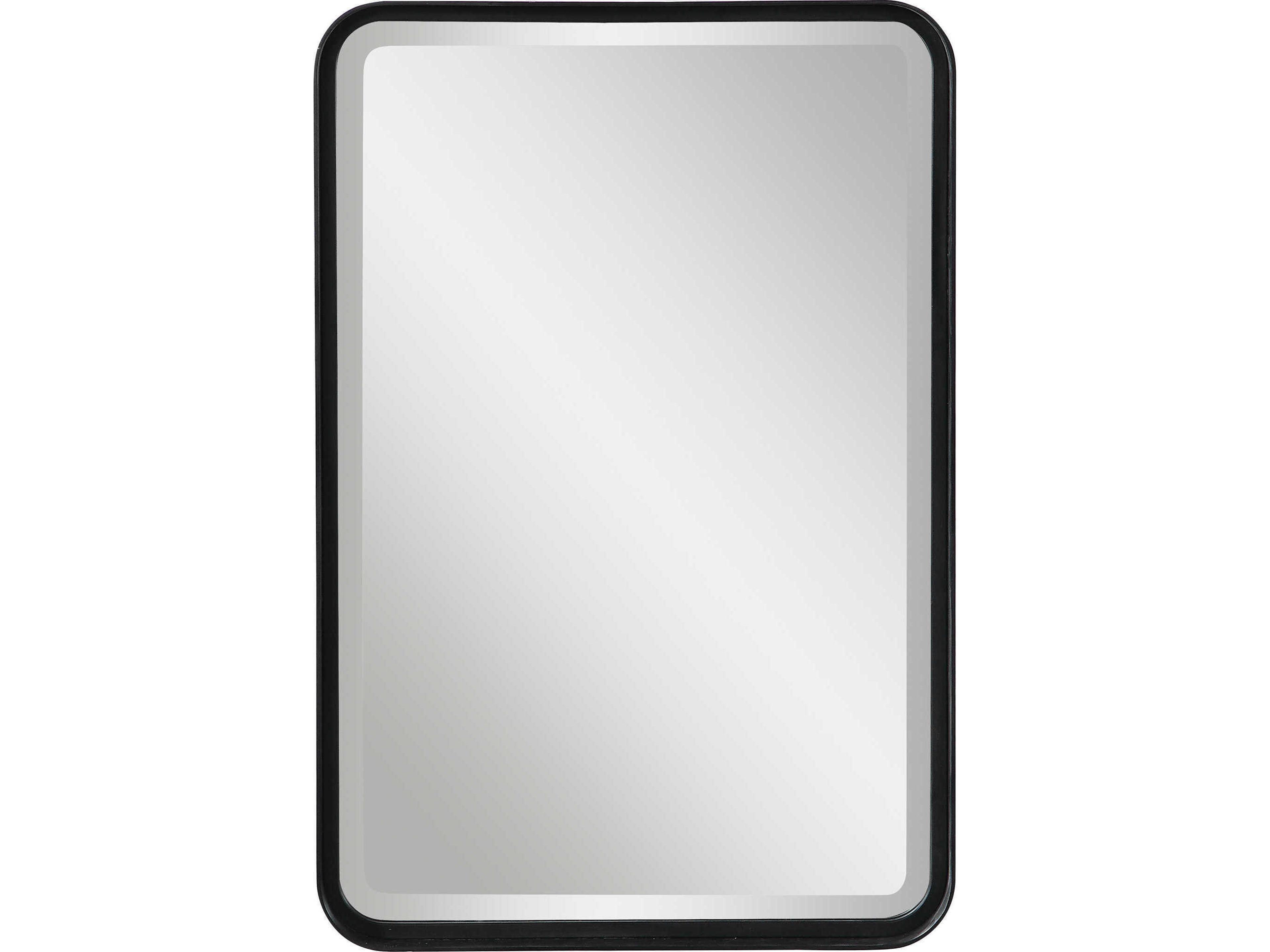 Uttermost Crofton Matte Black Wall Mirror