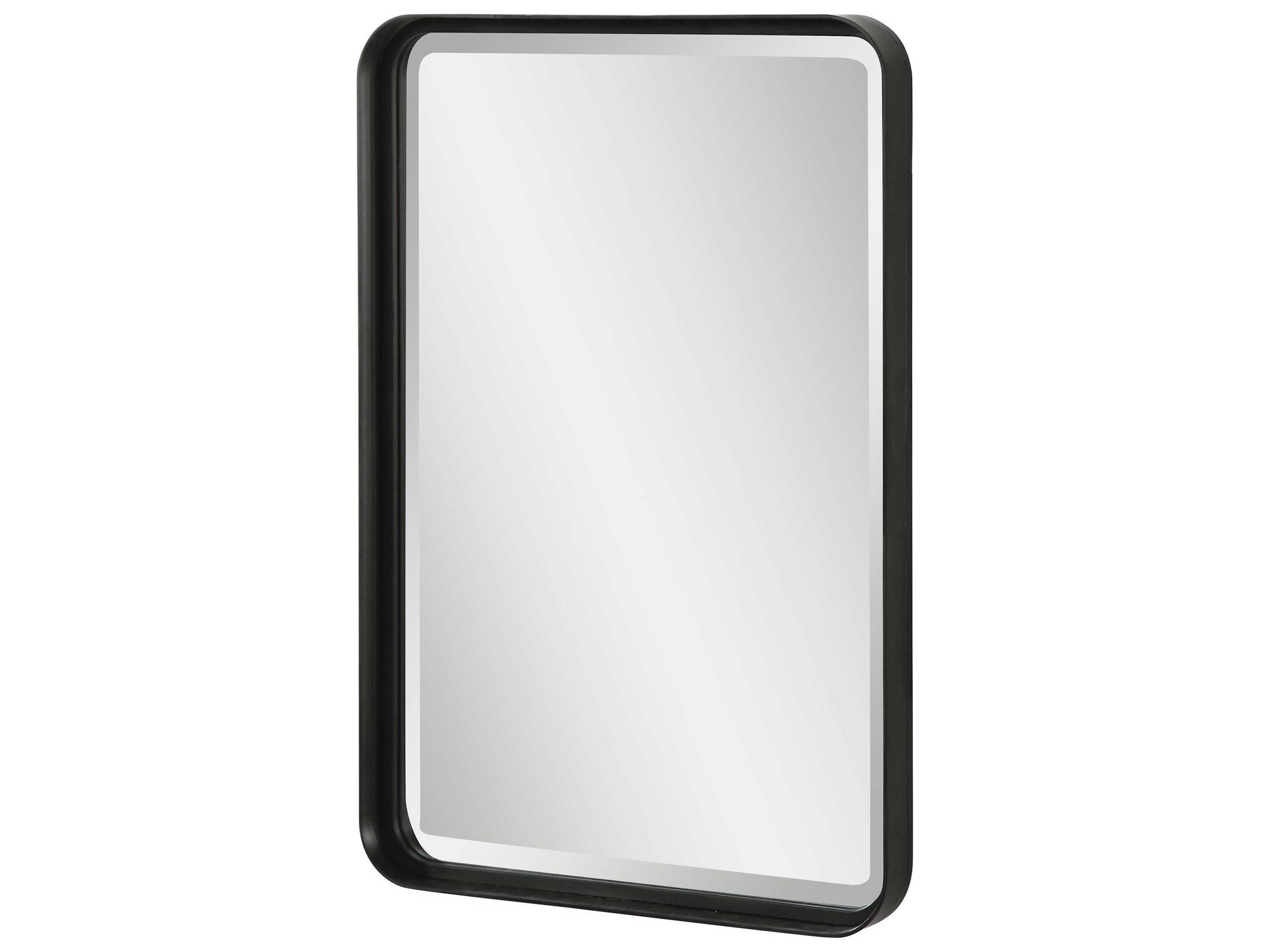Uttermost Crofton Matte Black Wall Mirror