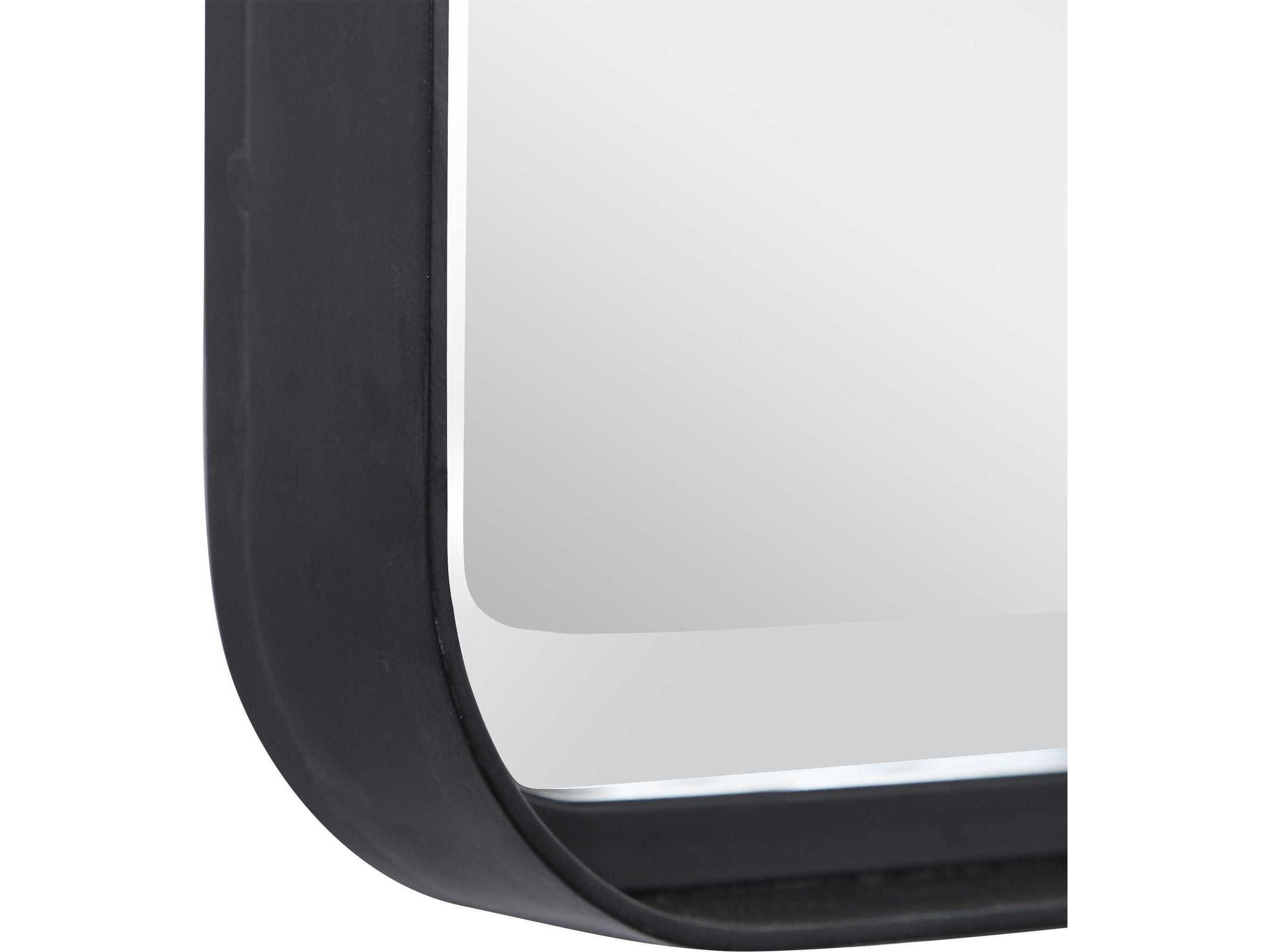 Uttermost Crofton Matte Black Wall Mirror