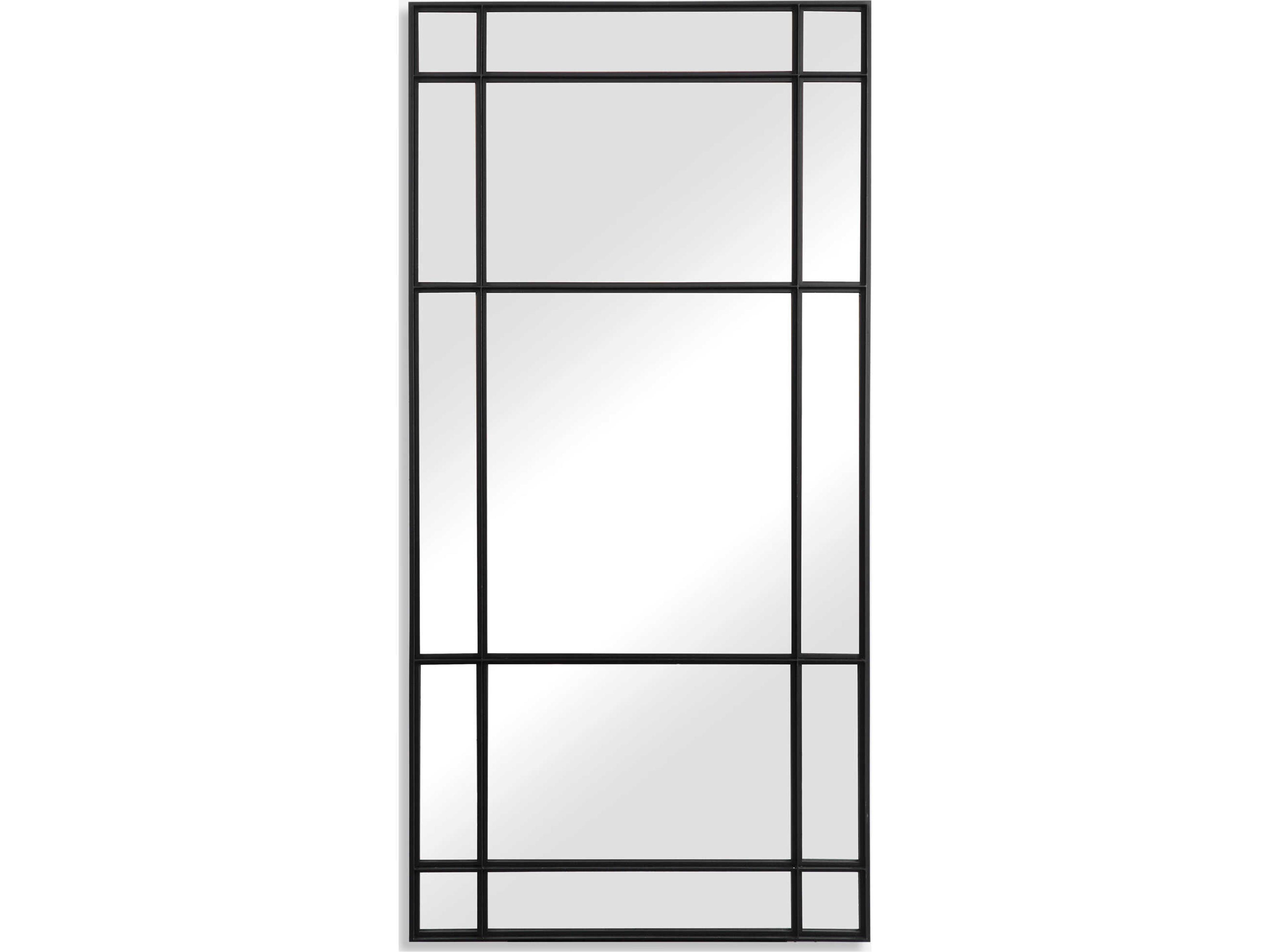 Spurgeon Black Rectangular Floor Mirror