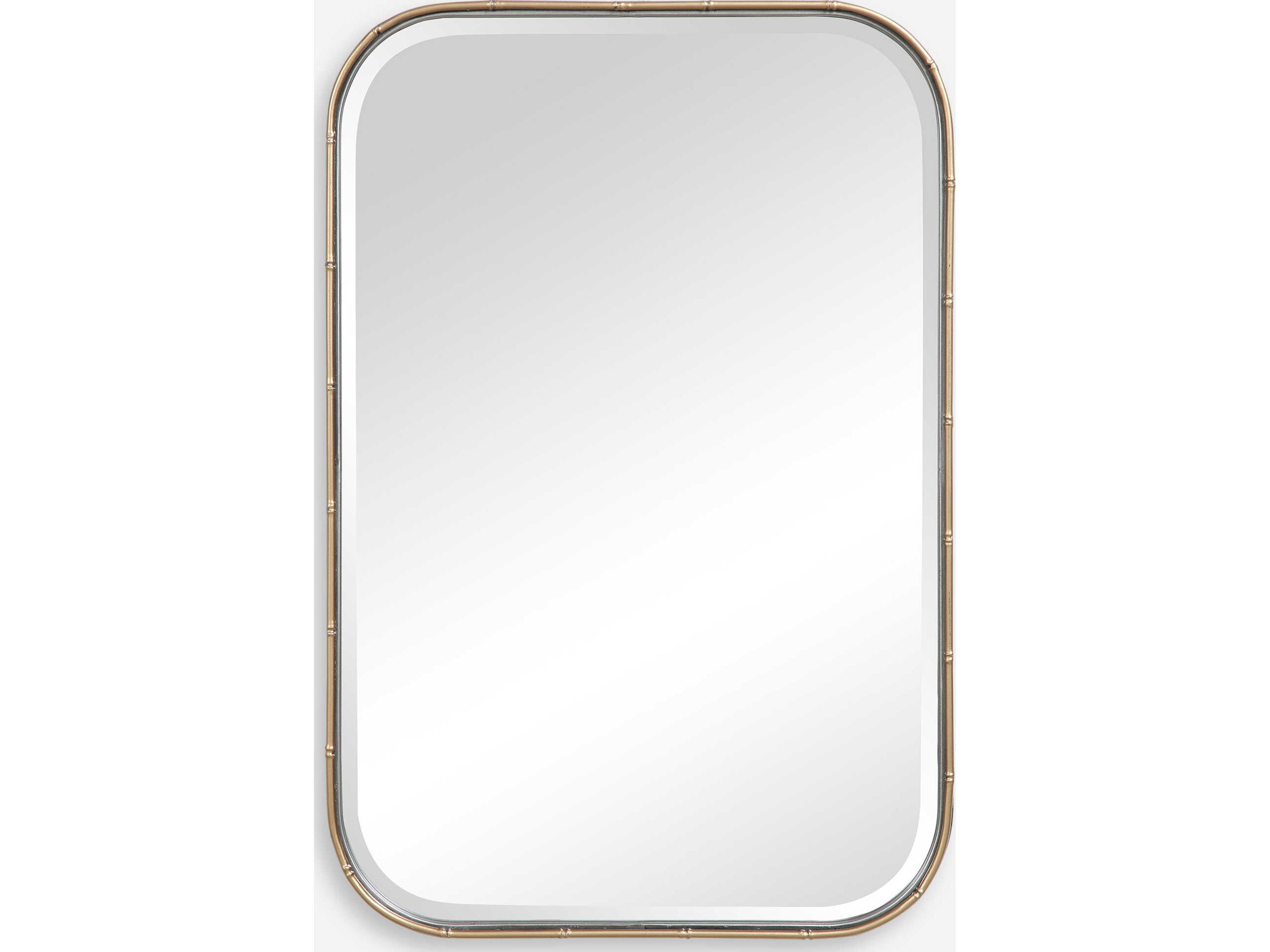 Uttermost Malay Antique Gold Leaf Rectangular Wall Mirror