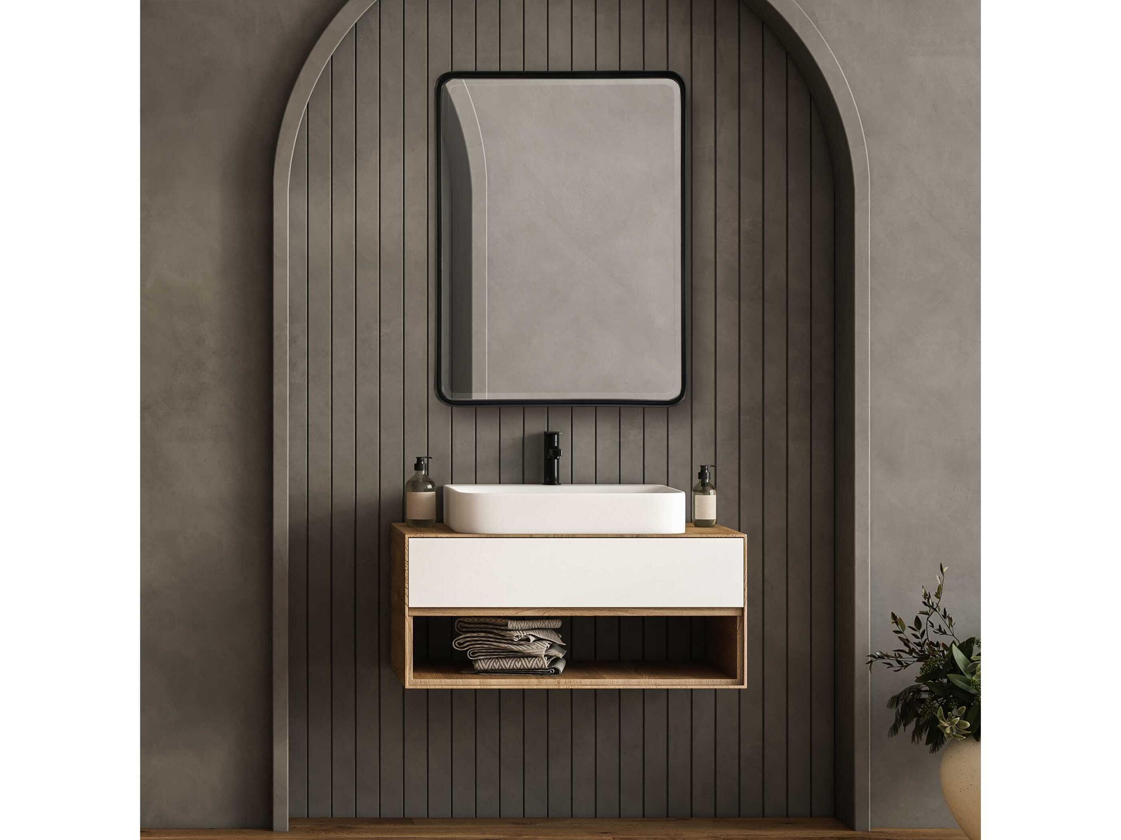 Uttermost Aramis Distressed Silver Rectangular Wall Mirror