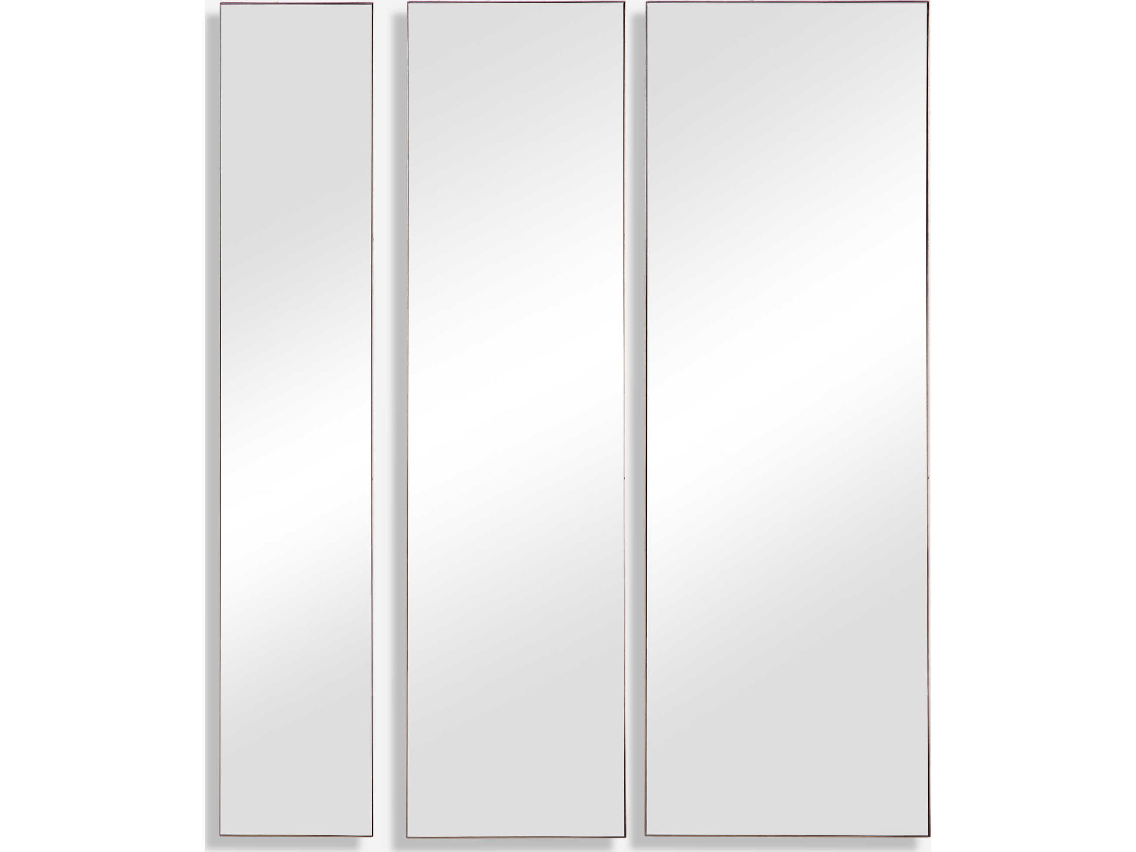 Uttermost Rowling Gold Leaf Rectangular Wall Mirror Set of 3