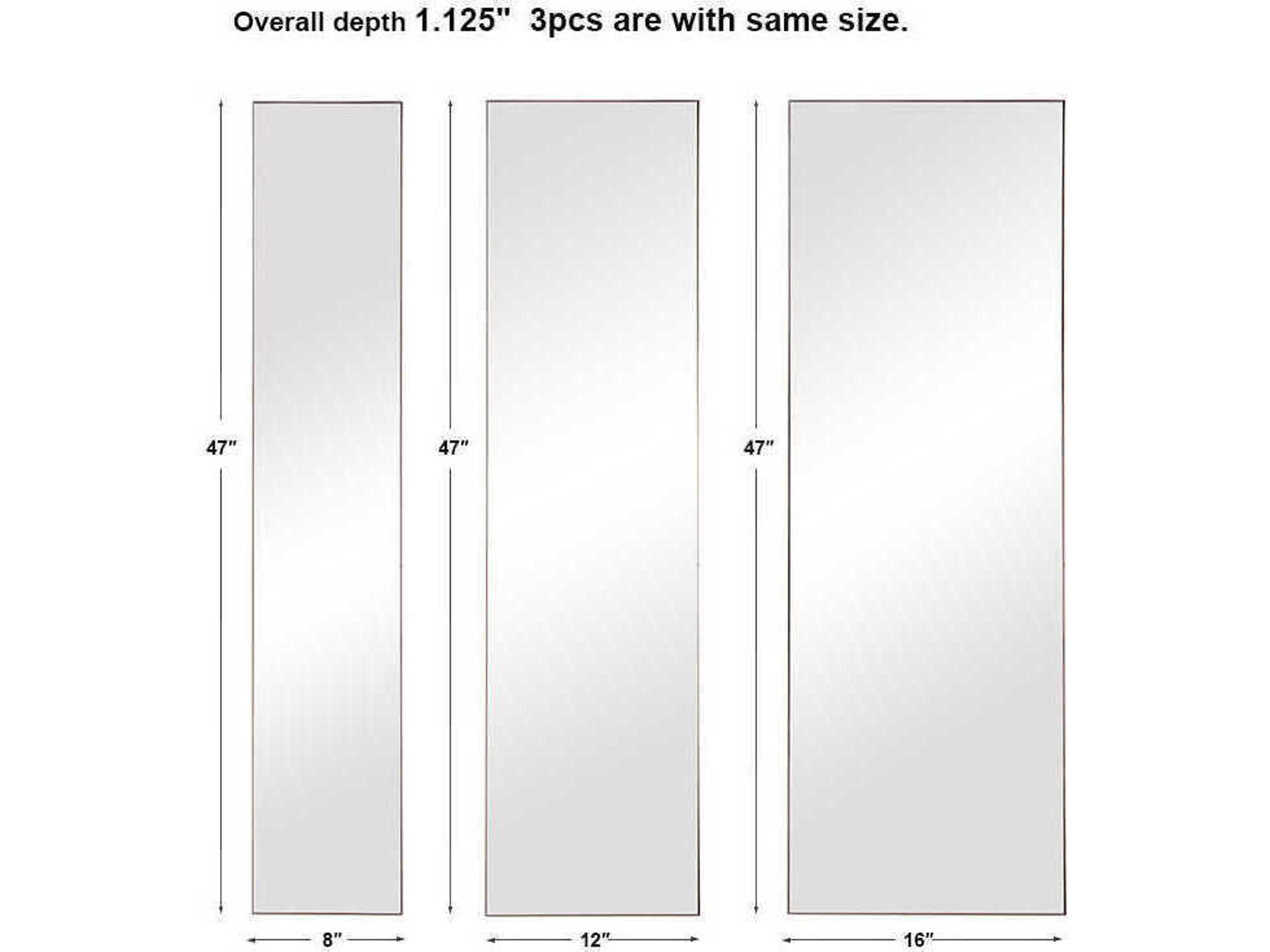 Uttermost Rowling Gold Leaf Rectangular Wall Mirror Set of 3