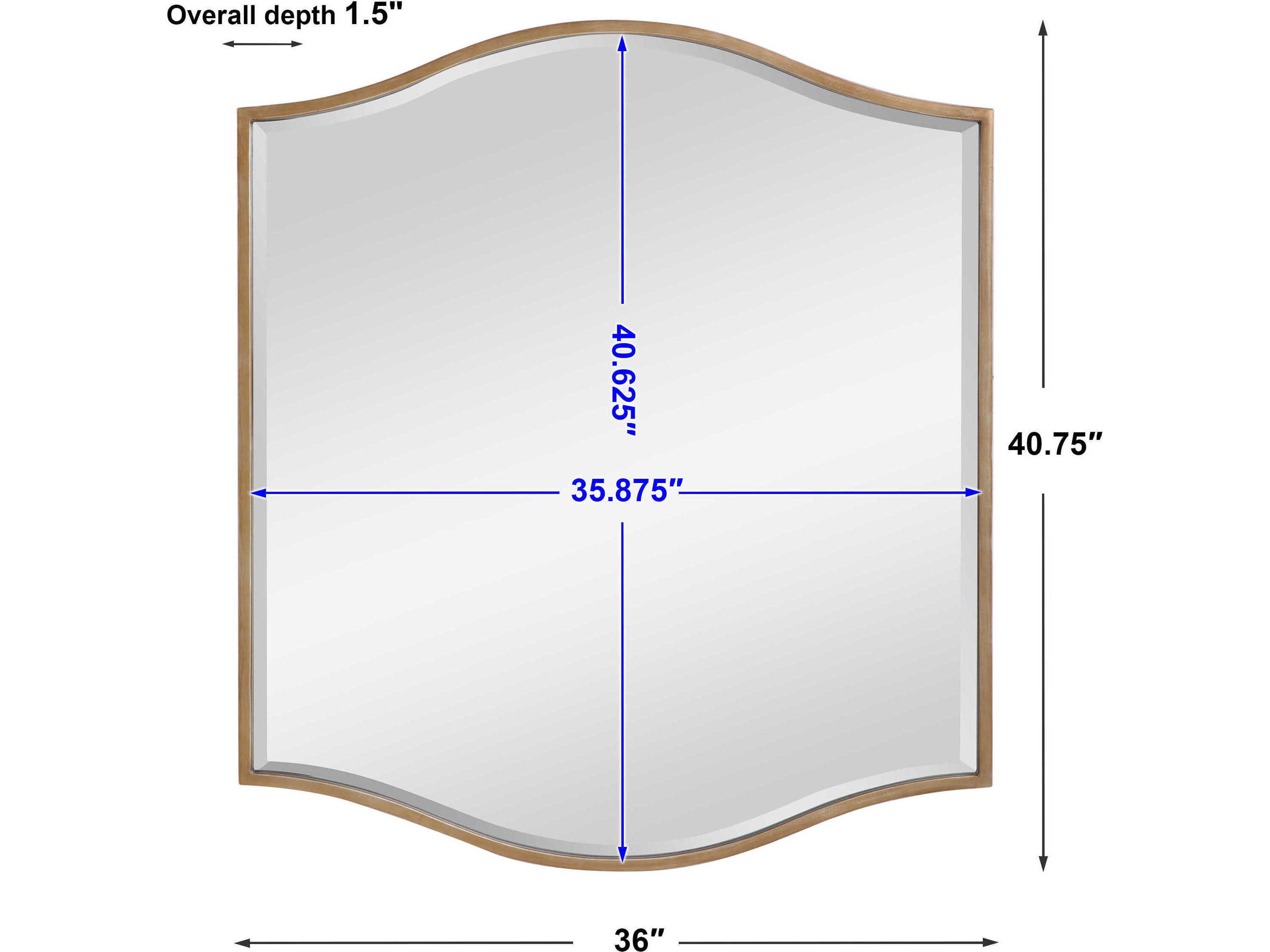 Uttermost Cerise Antique Gold Wall Mirror