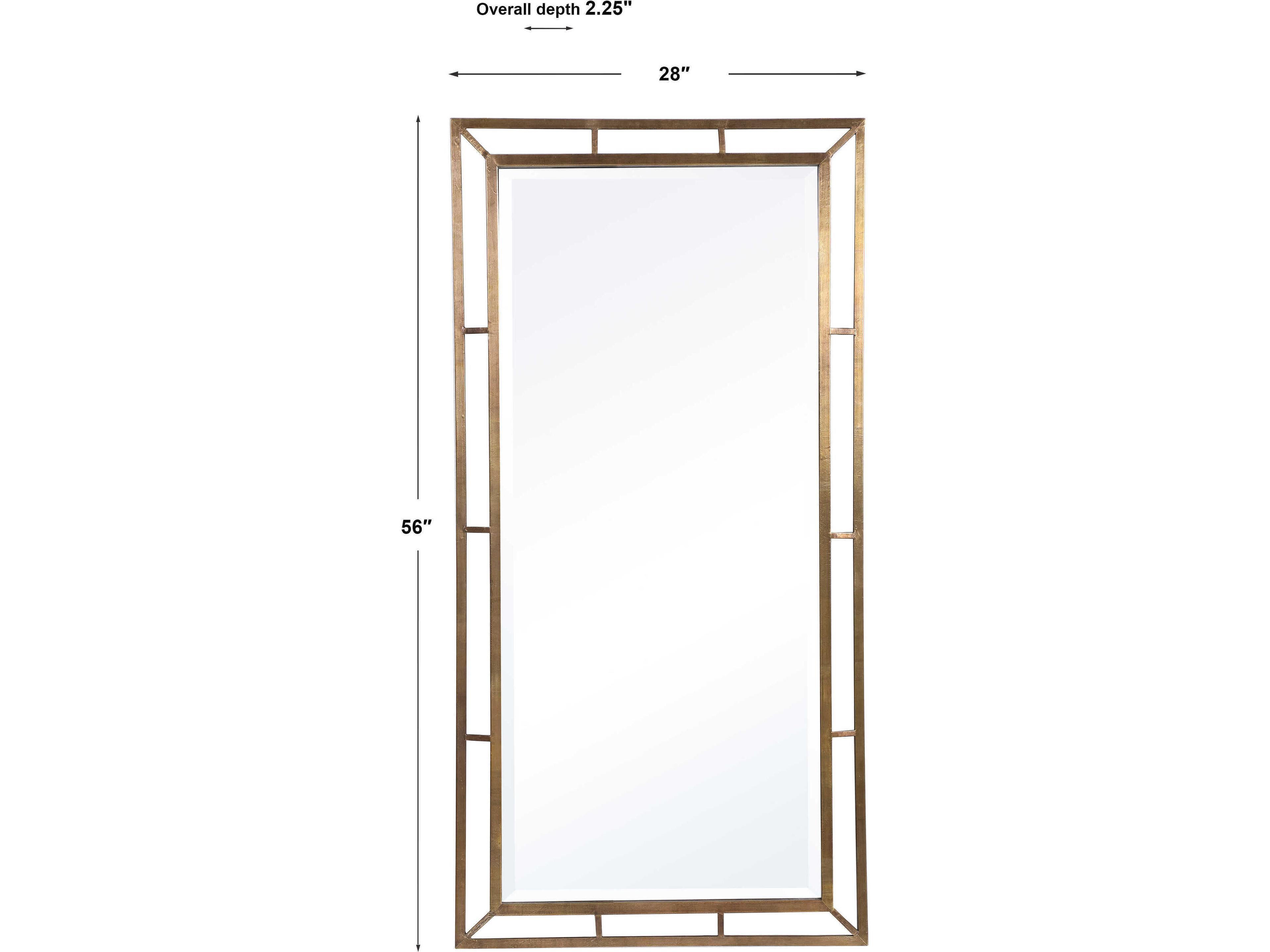 Uttermost Farrow Copper Rectangular Wall Mirror
