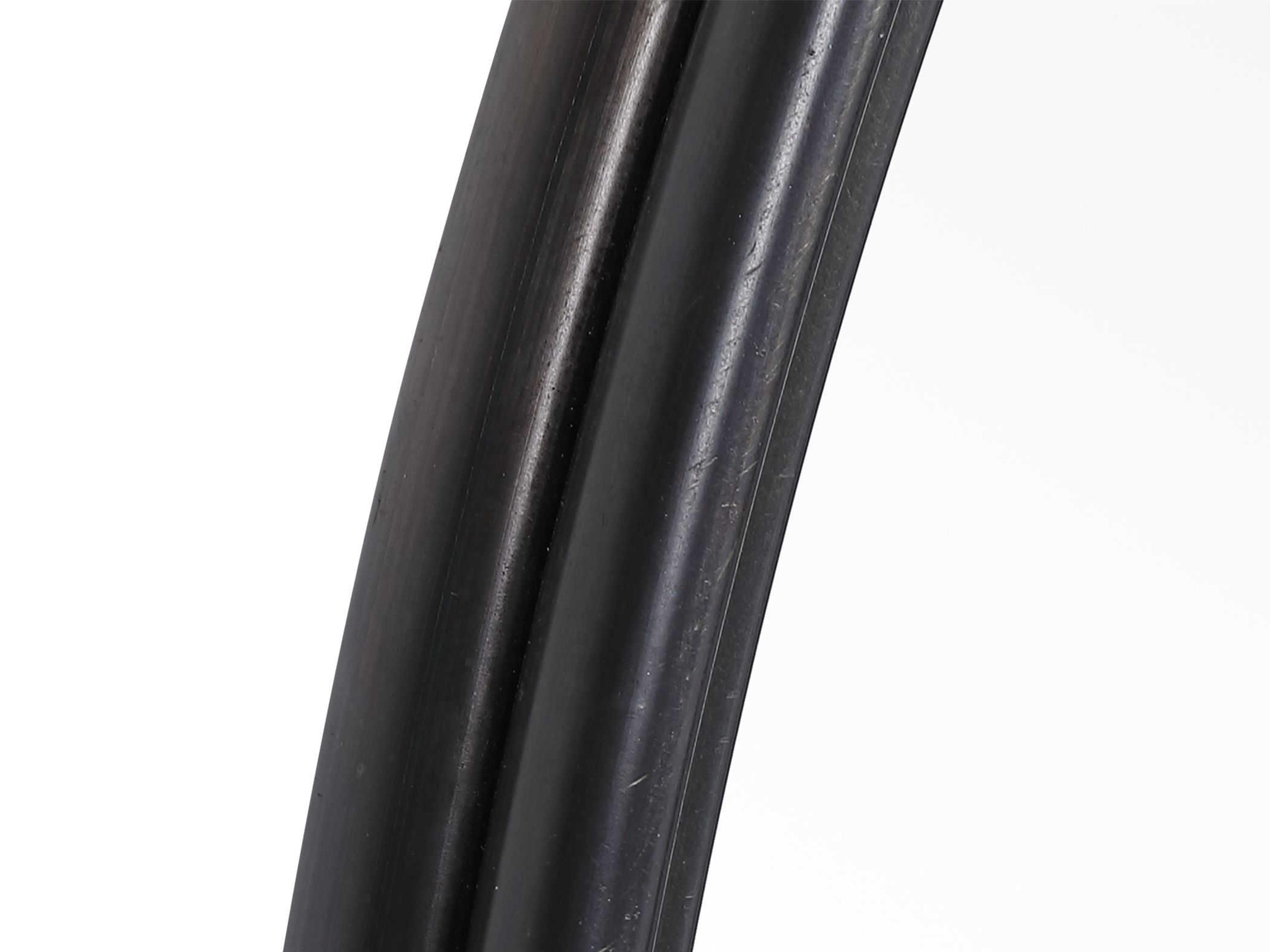 Uttermost Belham Aged Black Round Wall Mirror