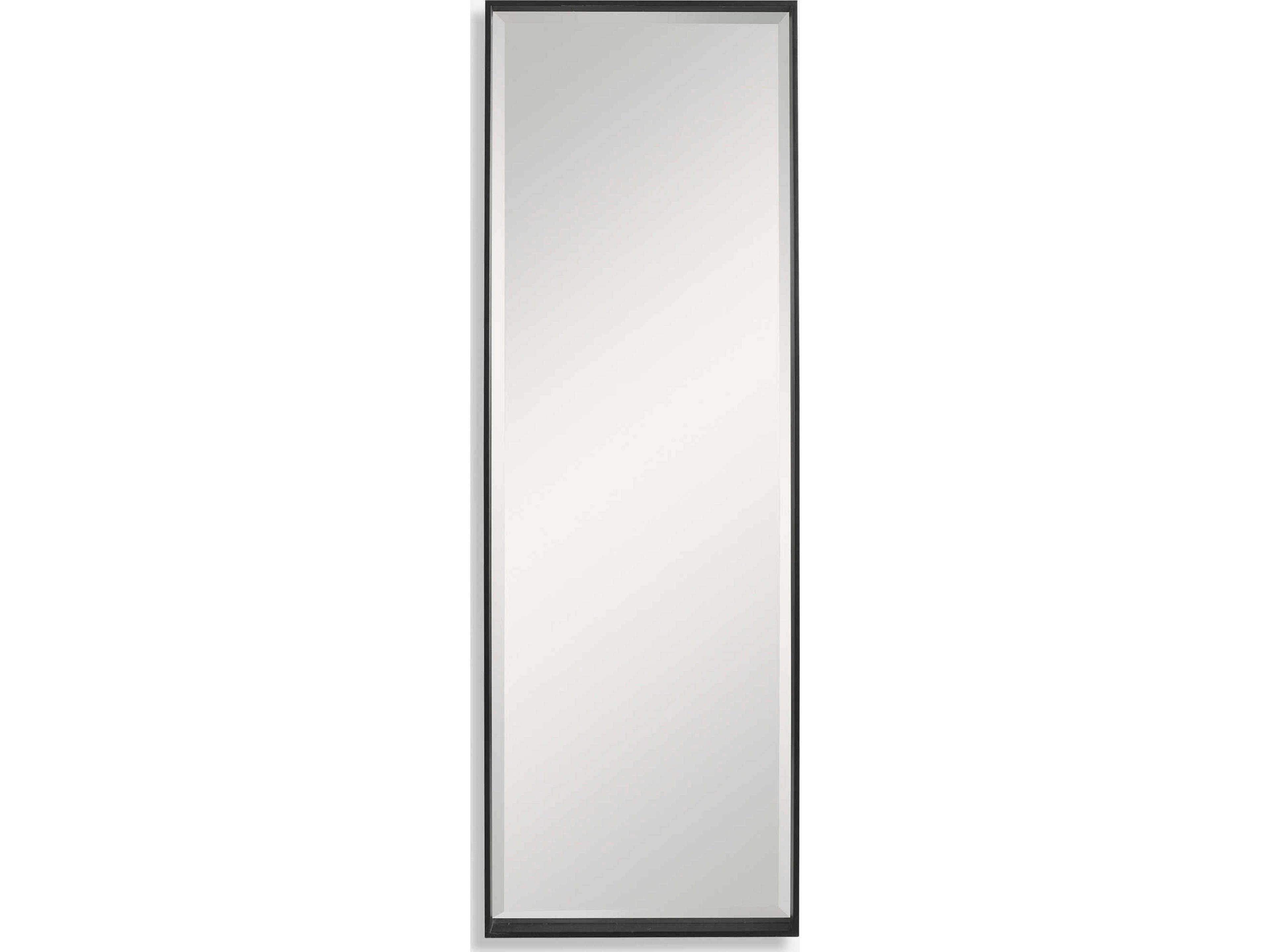 Uttermost Kahn Matte Black Rectangular Wall Mirror