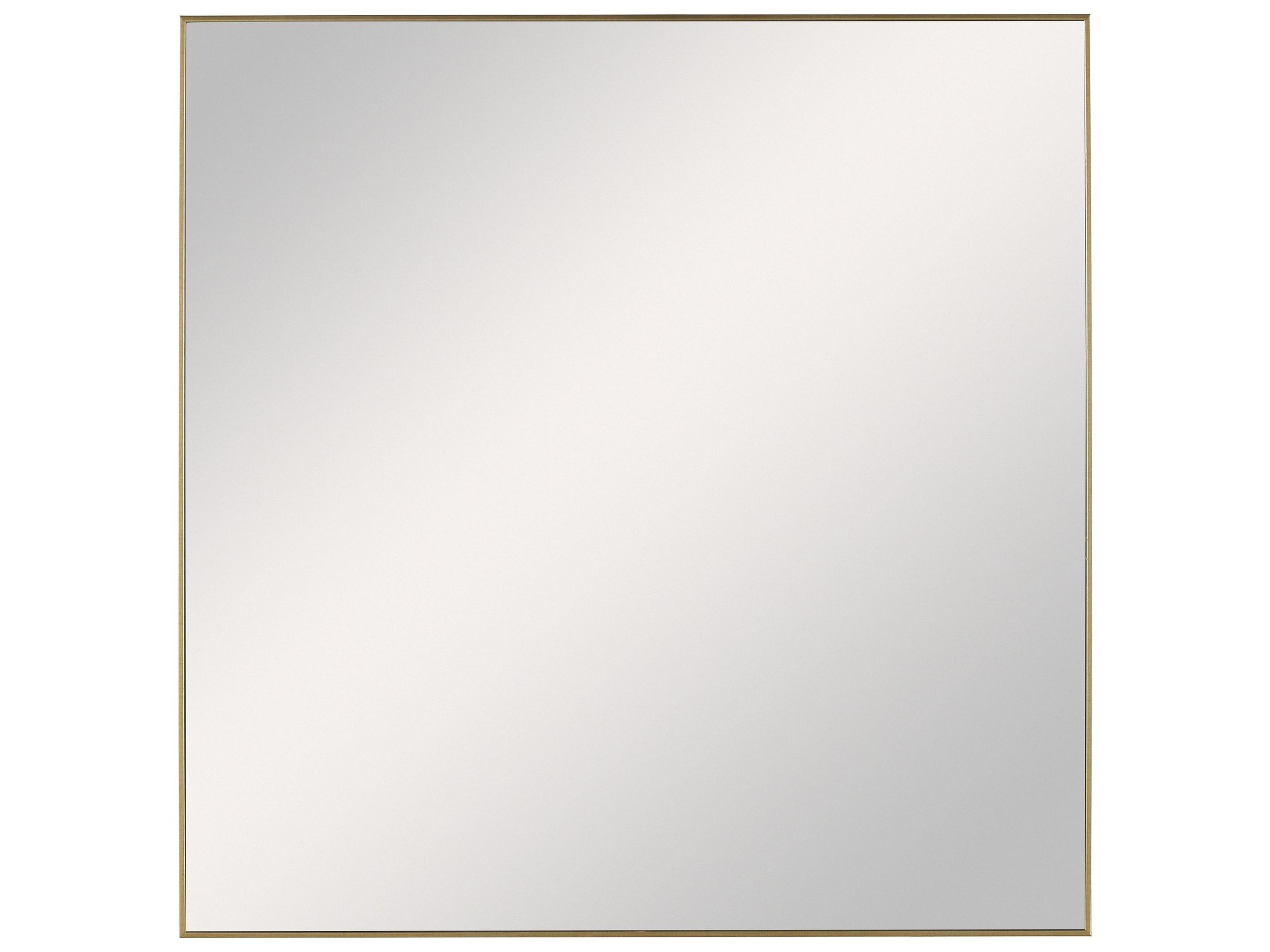 Alexo Brushed Gold Square Wall Mirror