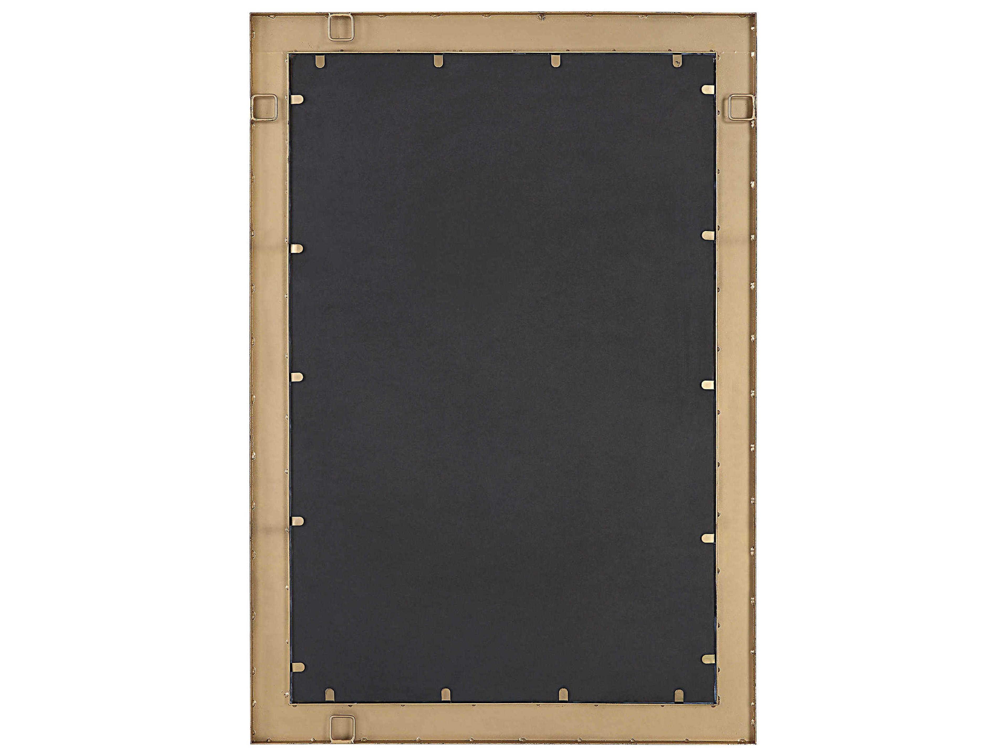 Uttermost Cocos Dark Gold / Polished Coconut Shells Rectangular Wall Mirror