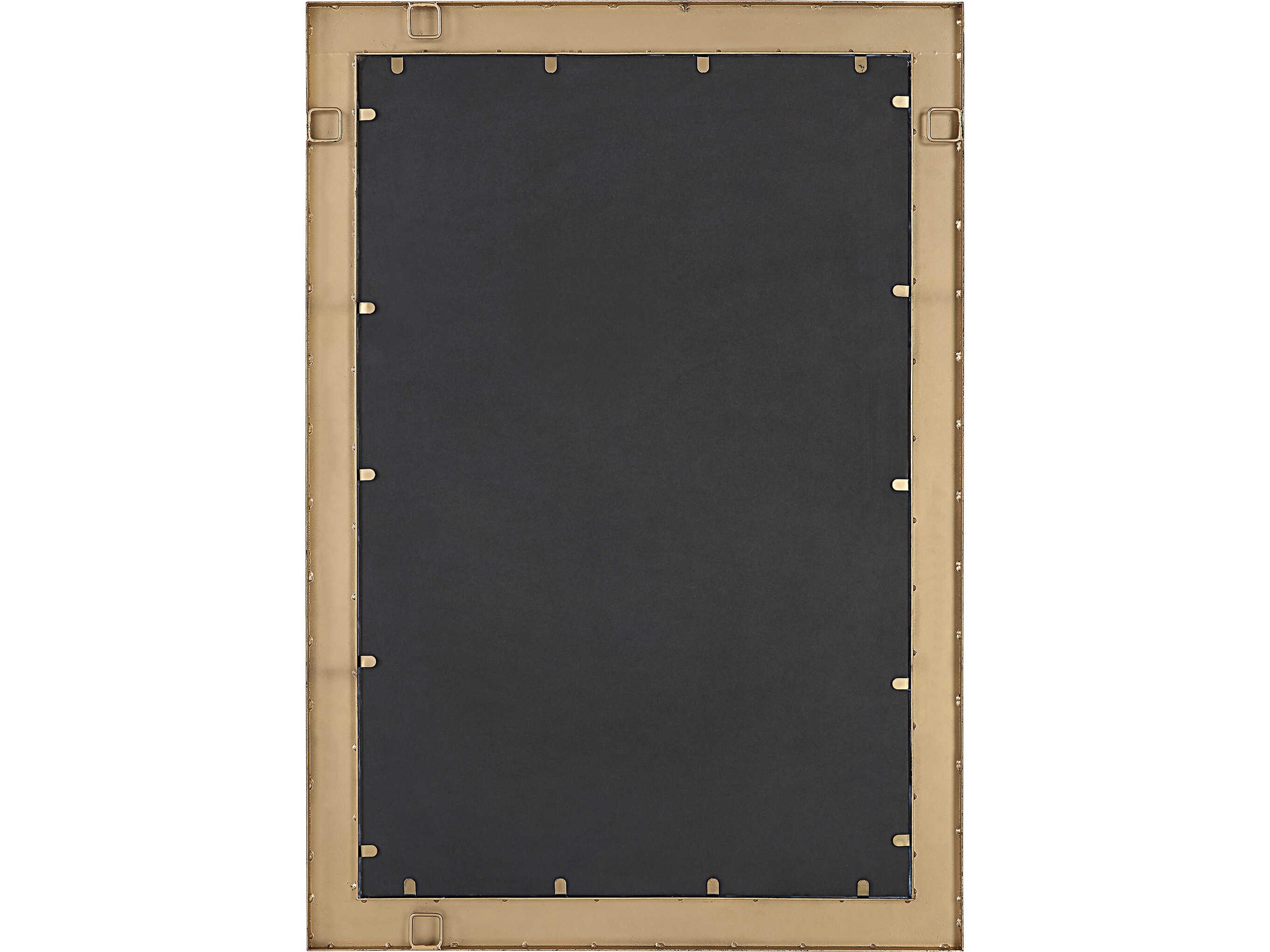 Uttermost Cocos Dark Gold / Polished Coconut Shells Rectangular Wall Mirror