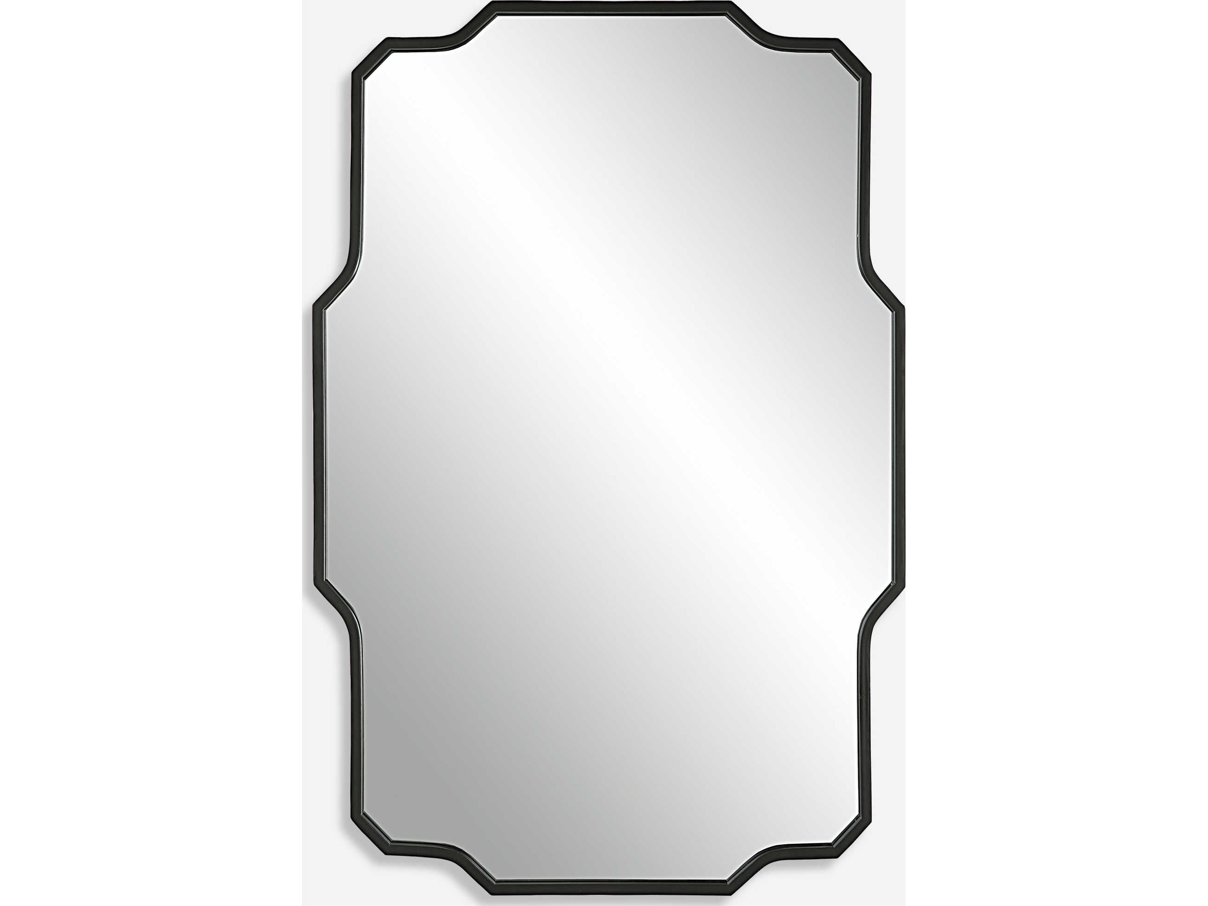 Uttermost Casmus Matte Black Wall Mirror
