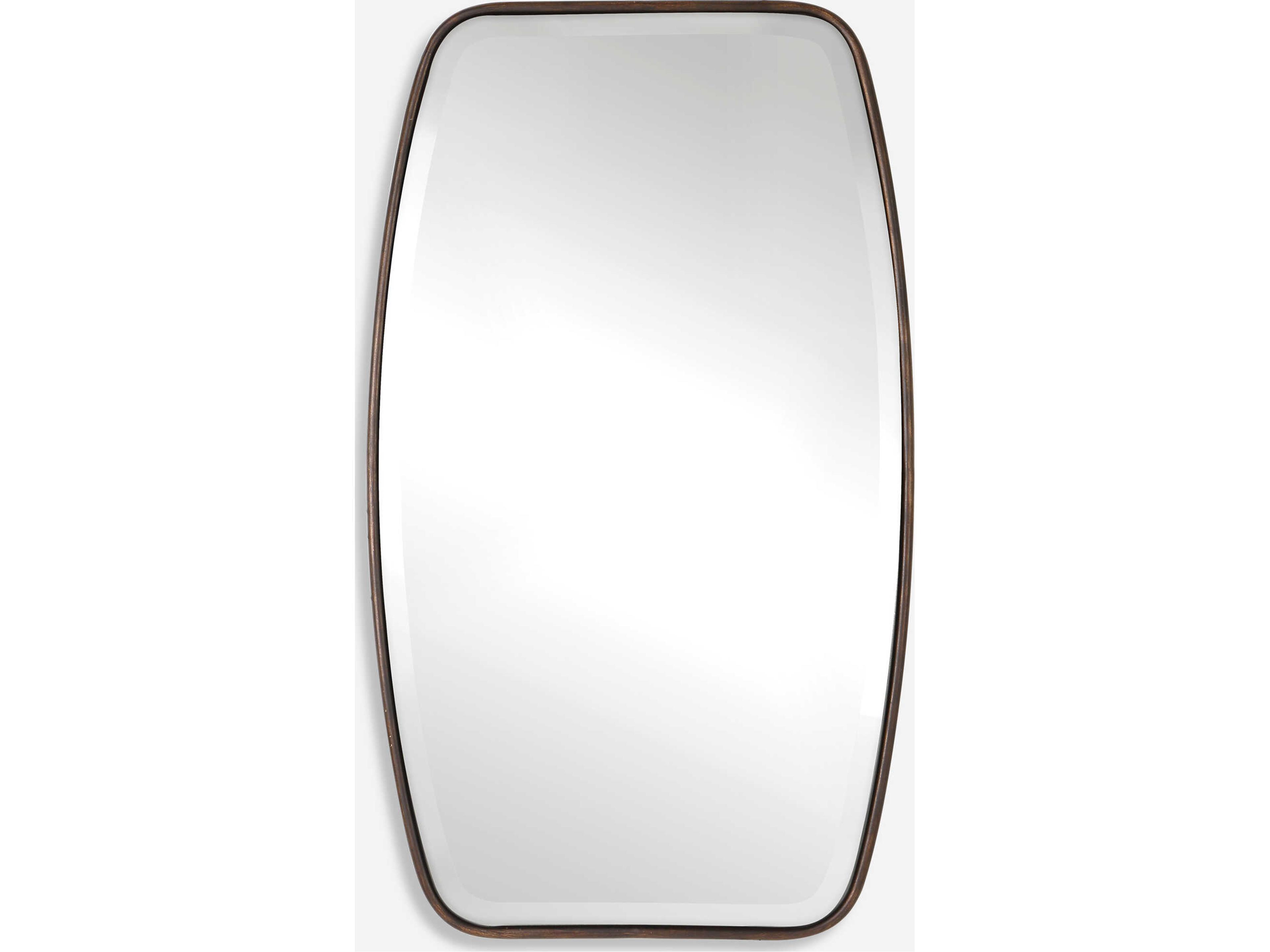 Canillo Distressed Dark Bronze Rectangular Wall Mirror