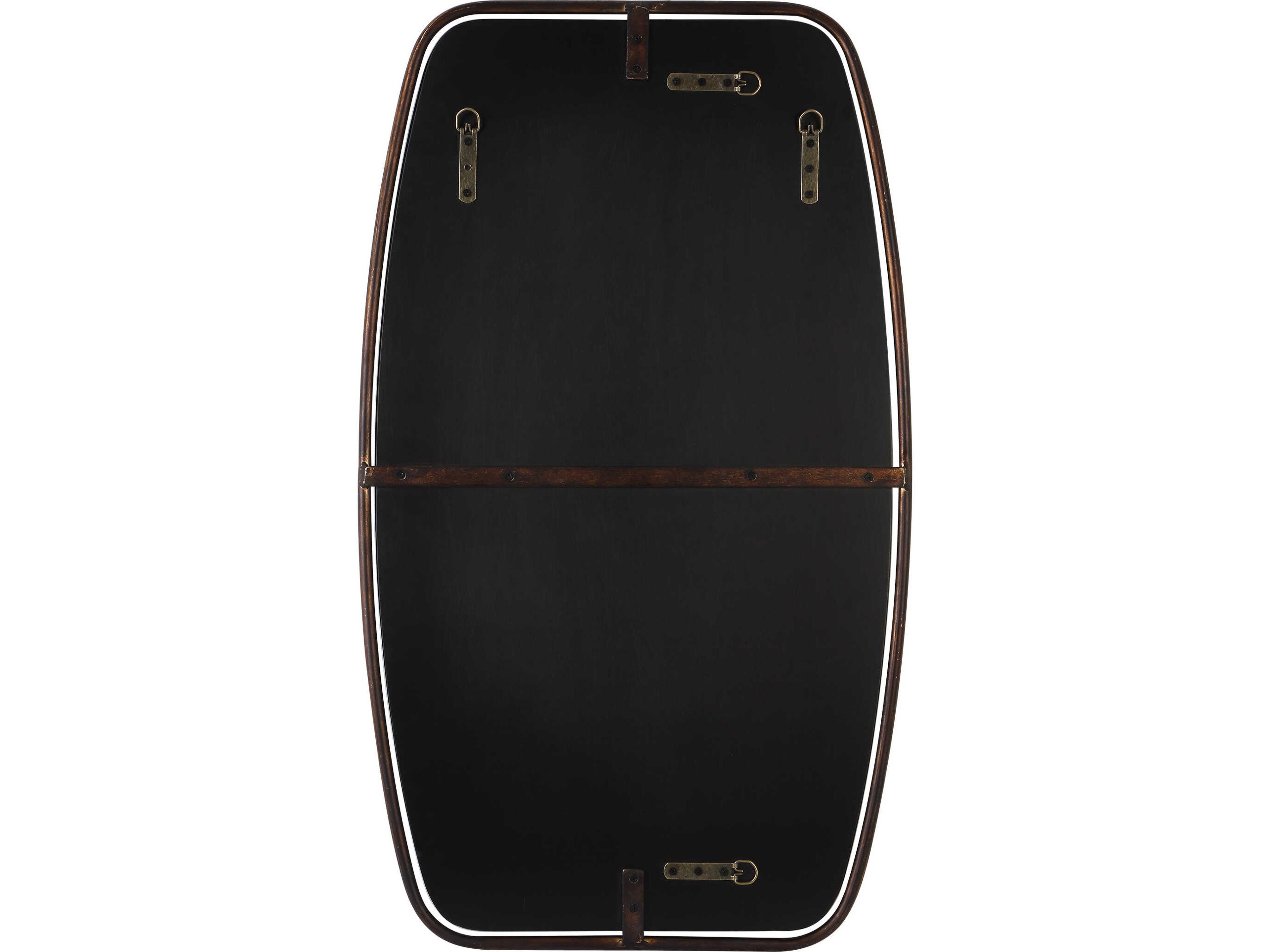 Uttermost Canillo Distressed Dark Bronze Rectangular Wall Mirror