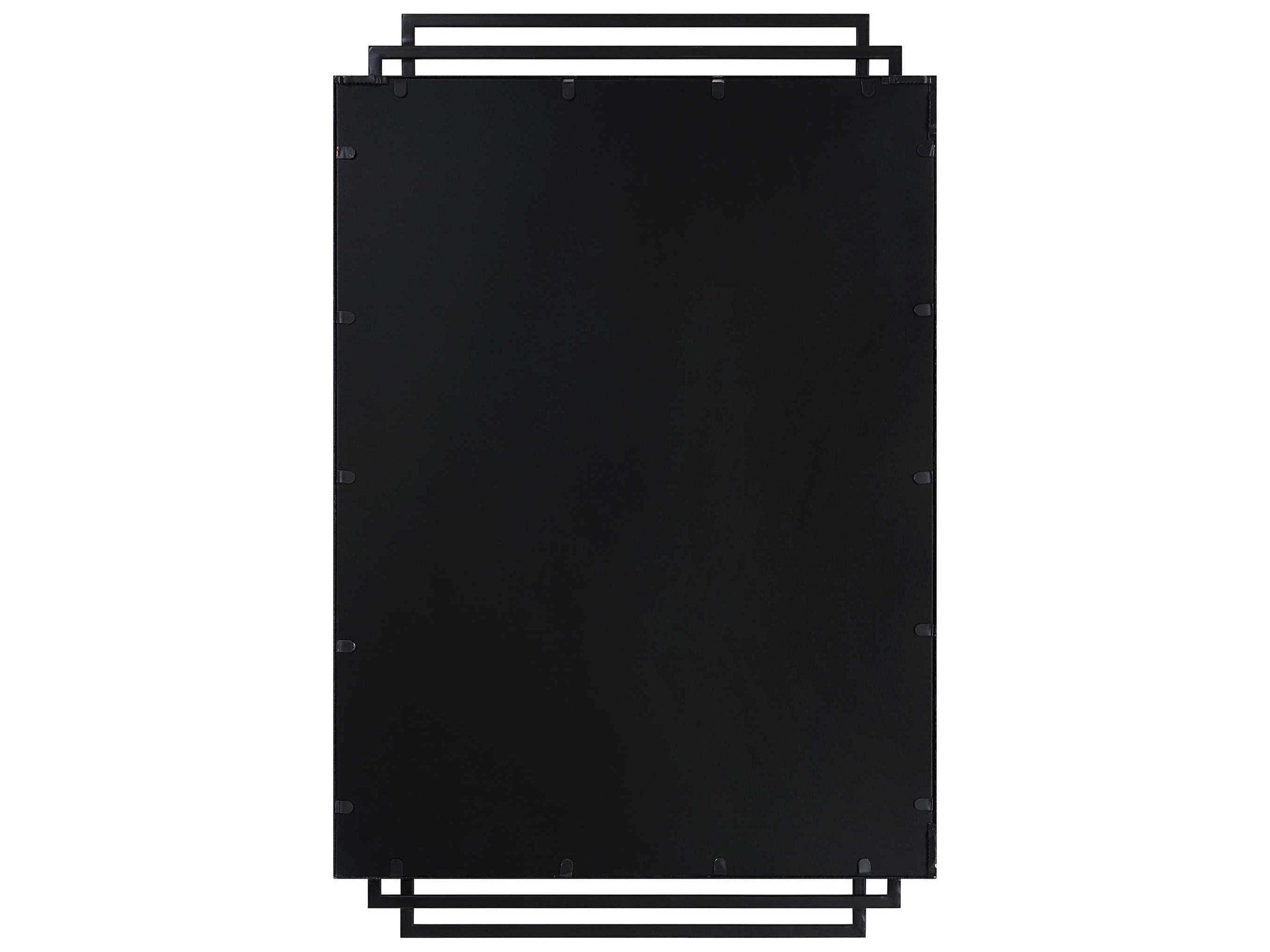 Uttermost Amherst Matte Black Rectangular Wall Mirror