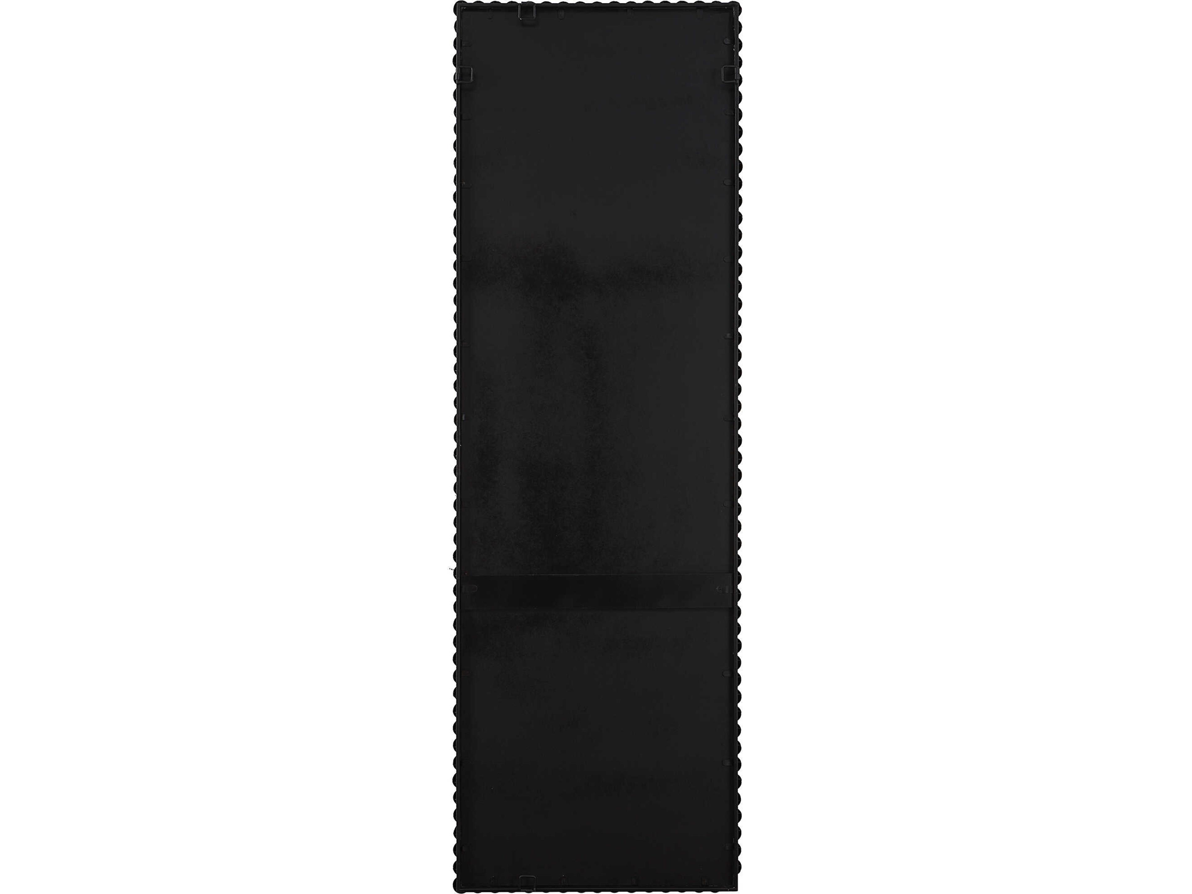 Uttermost Serna Satin Black Rectangular Wall Mirror 