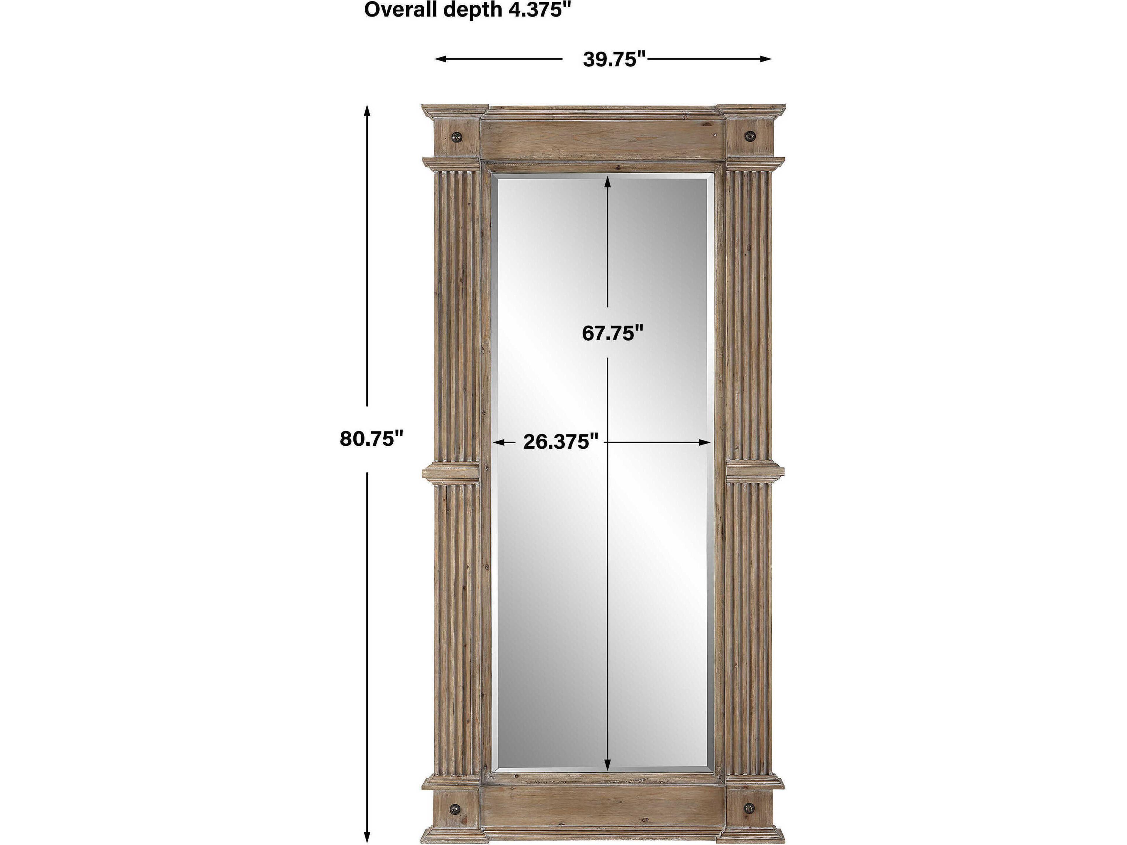 Uttermost McAllister Natural Rectangular Floor Mirror