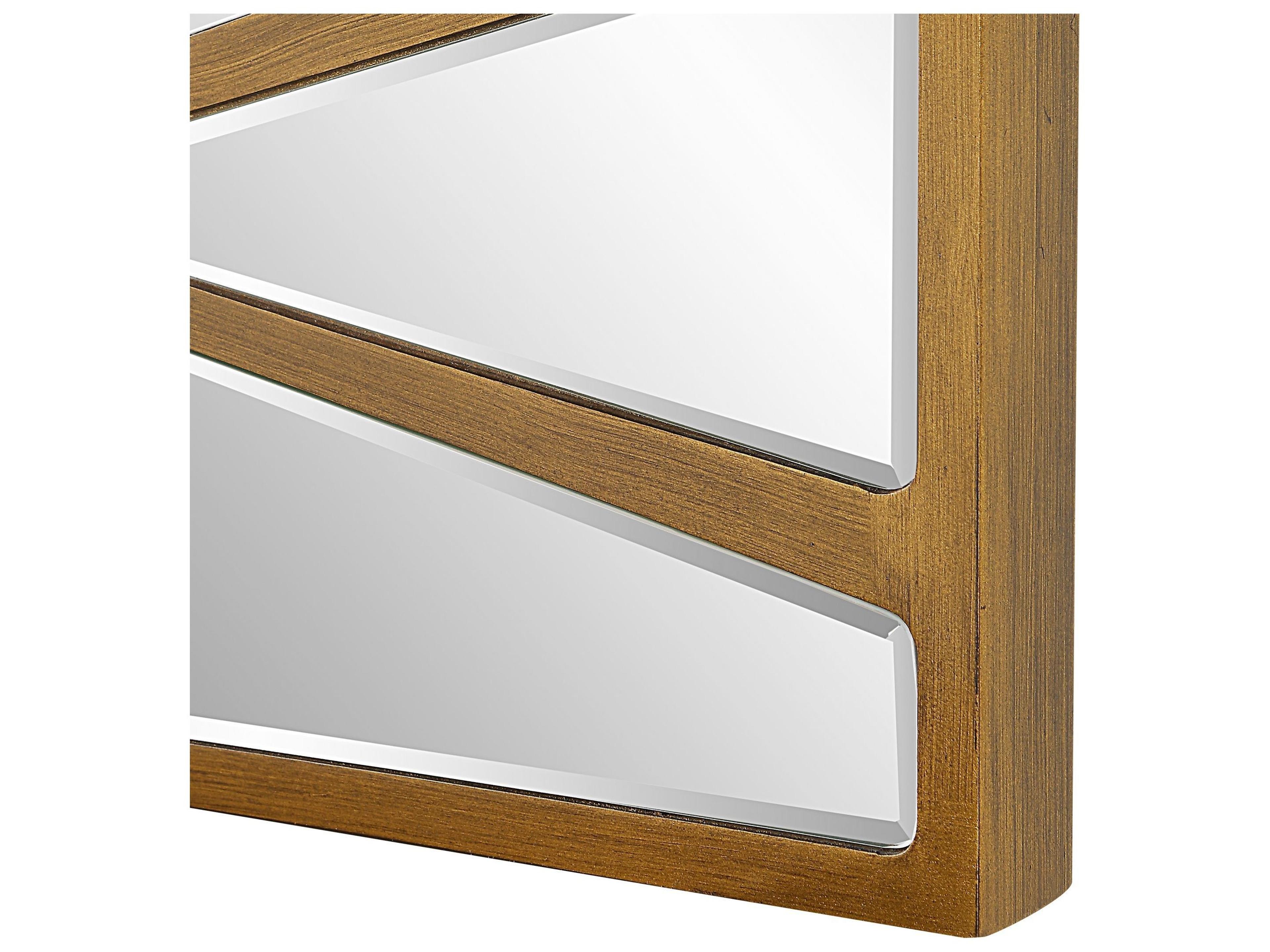 Uttermost Gentry Antique Gold Rectangular Wall Mirror