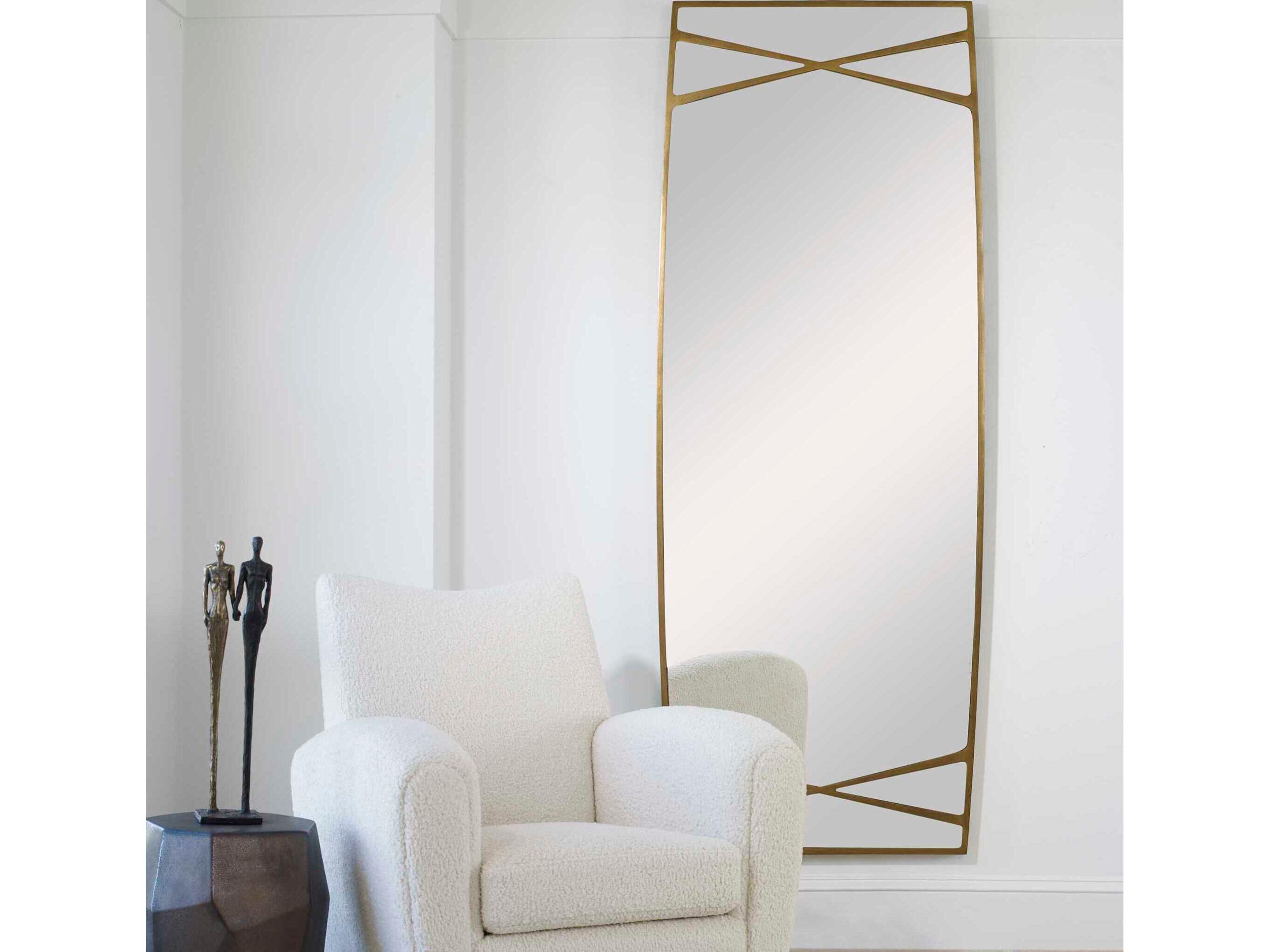 Uttermost Gentry Antique Gold Rectangular Wall Mirror