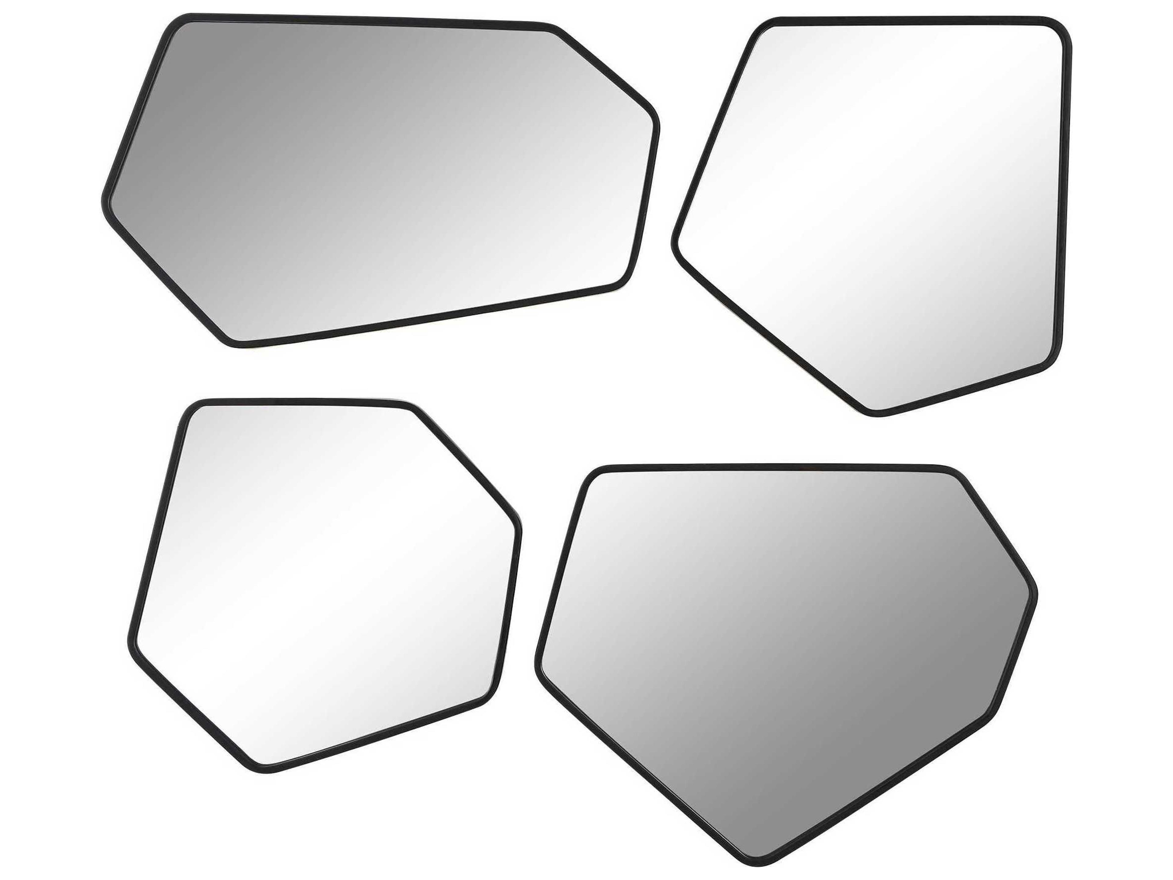 Uttermost Linneah Satin Black Wall Mirror