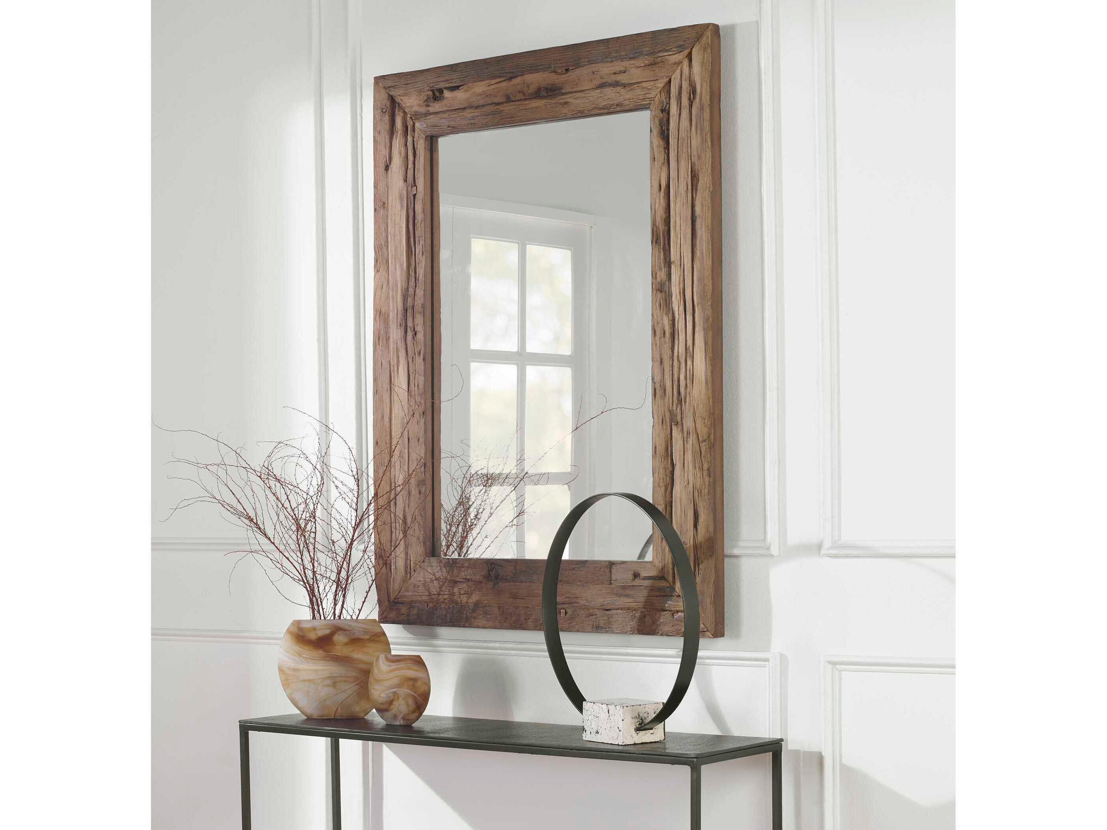 Uttermost Rennick Rustic Rectangular Wall Mirror