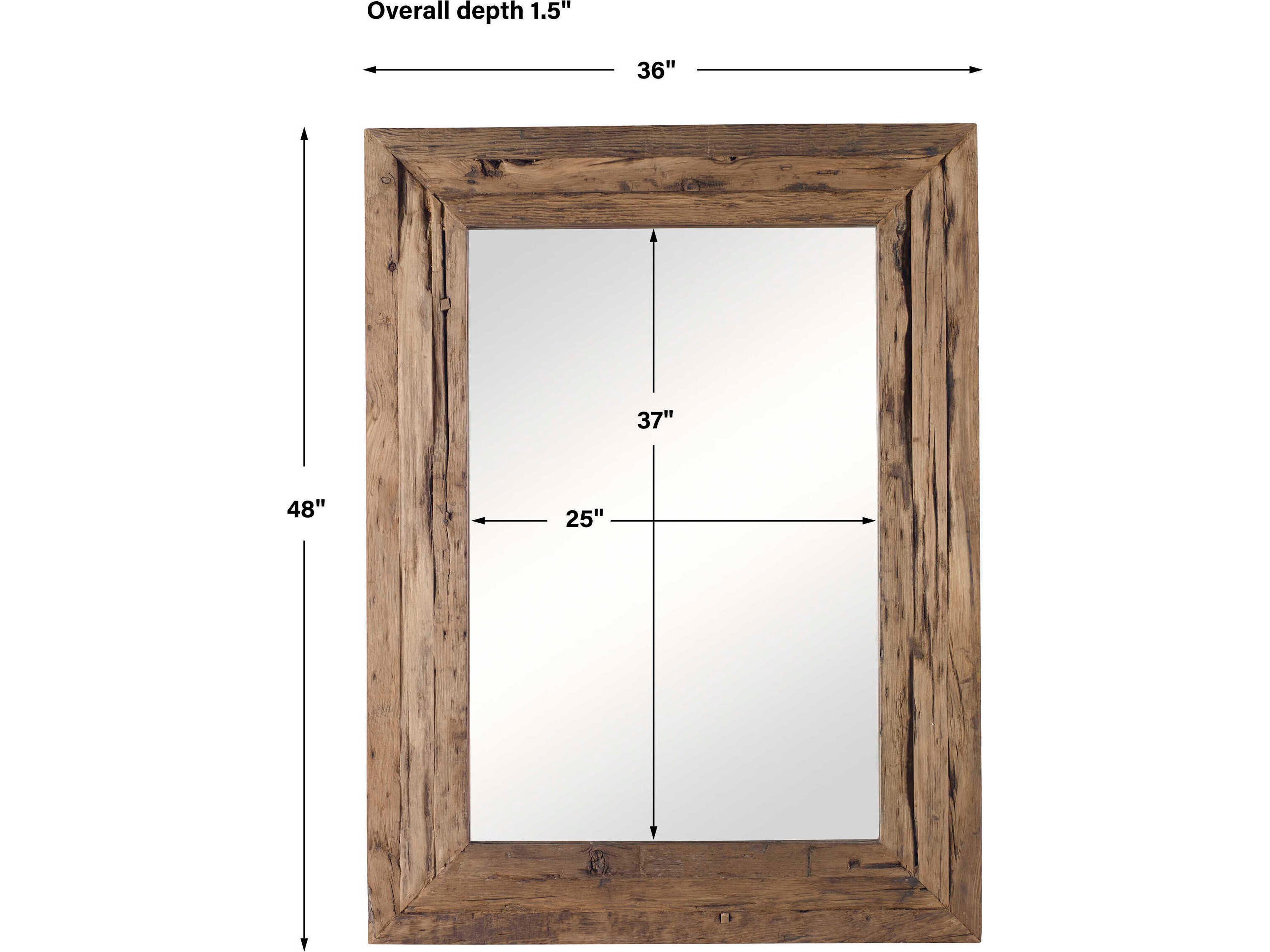 Uttermost Rennick Rustic Rectangular Wall Mirror
