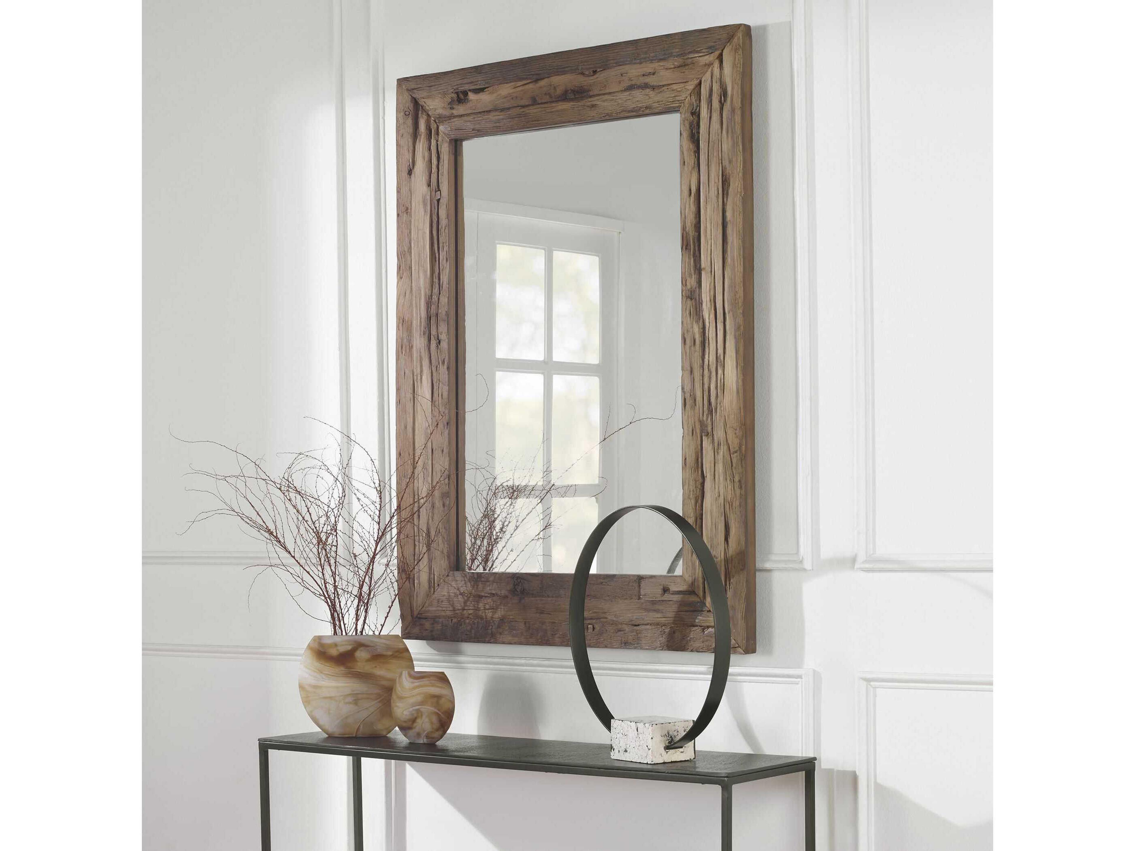 Uttermost Rennick Rustic Rectangular Wall Mirror