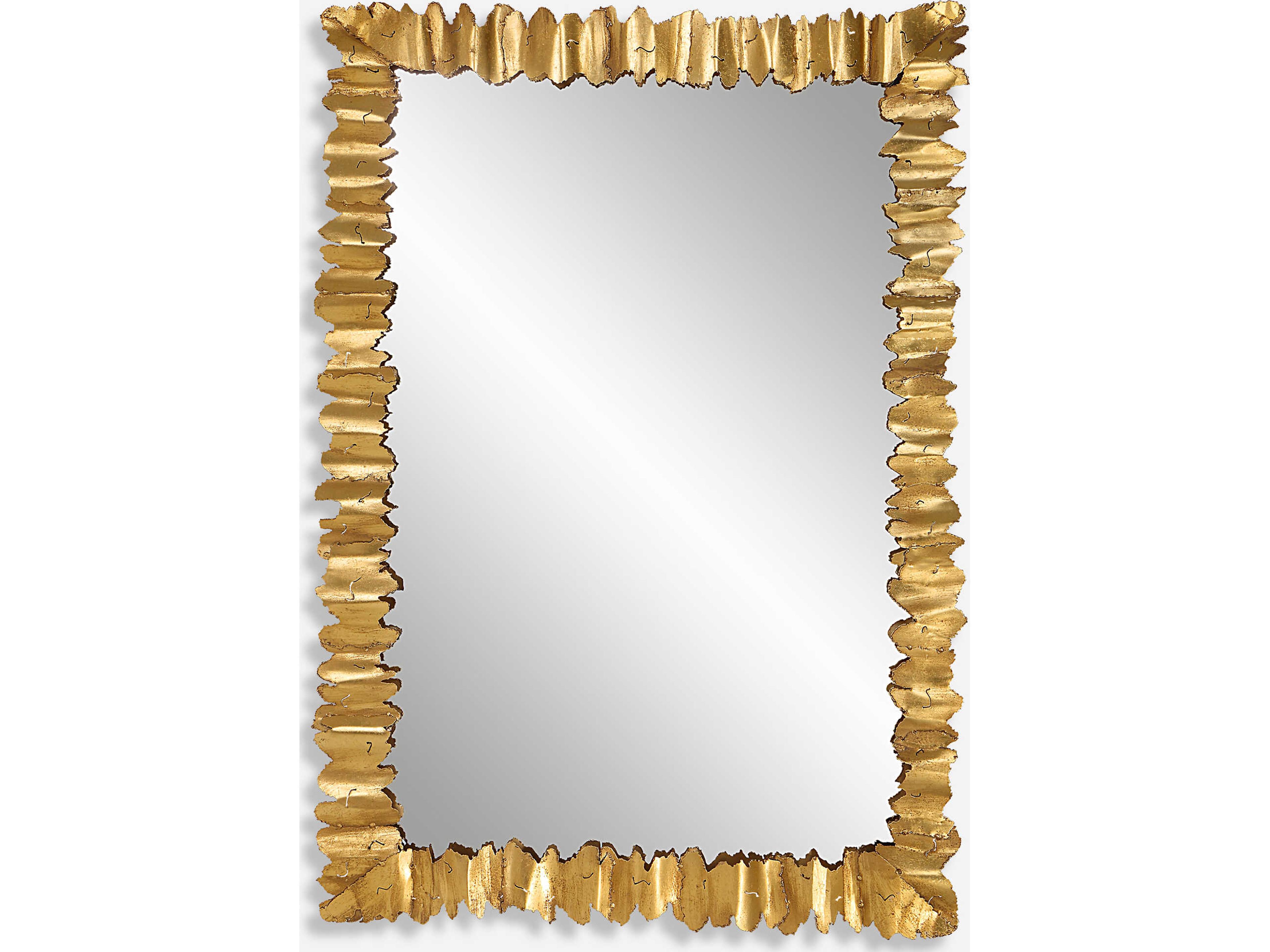 Uttermost Lev Antique Gold Rectangular Wall Mirror