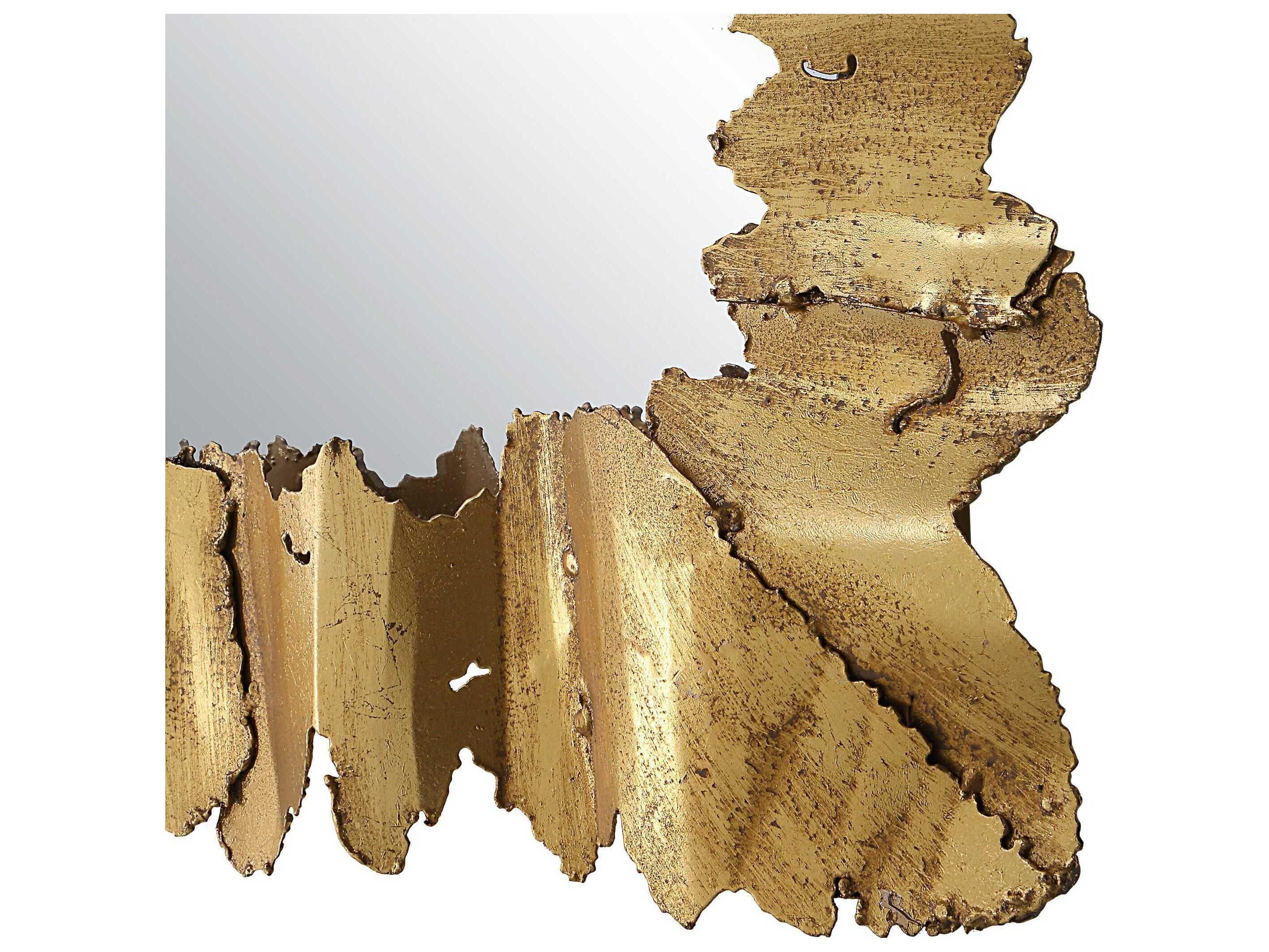 Uttermost Lev Antique Gold Rectangular Wall Mirror