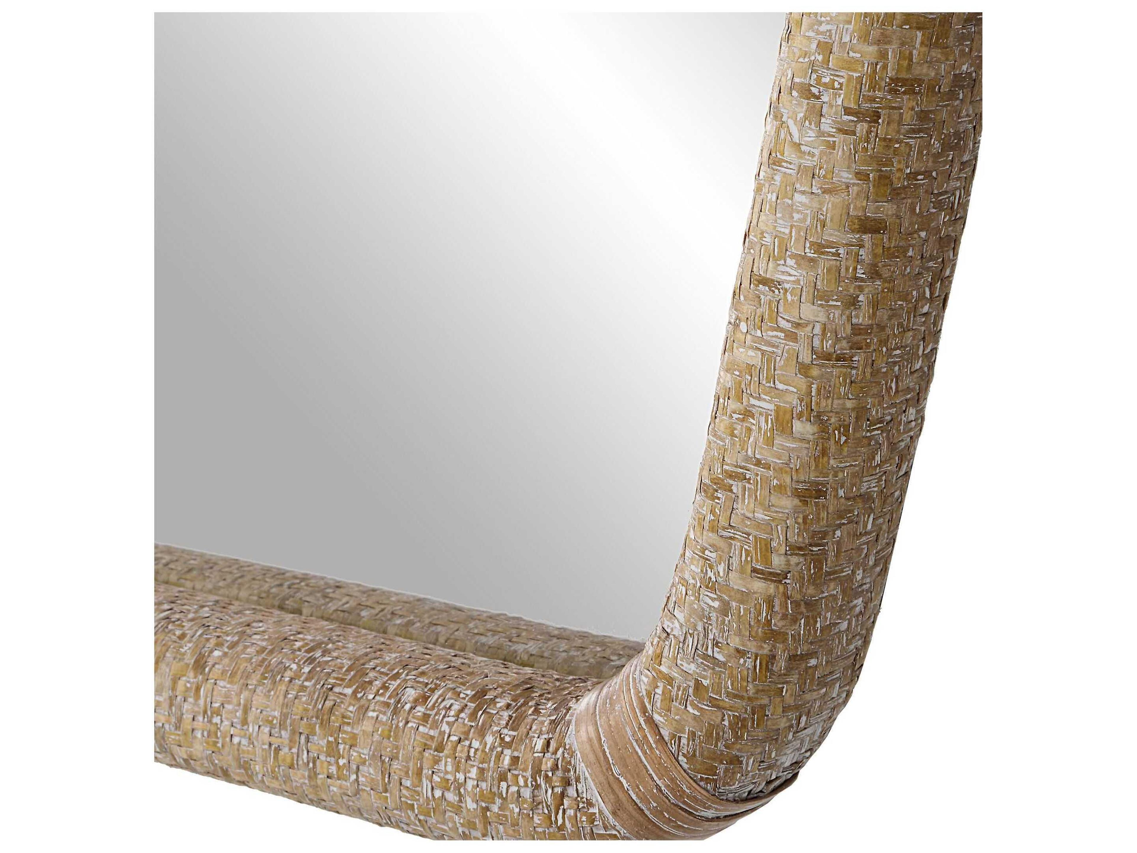 Uttermost Tiki Natural Rectangular Wall Mirror