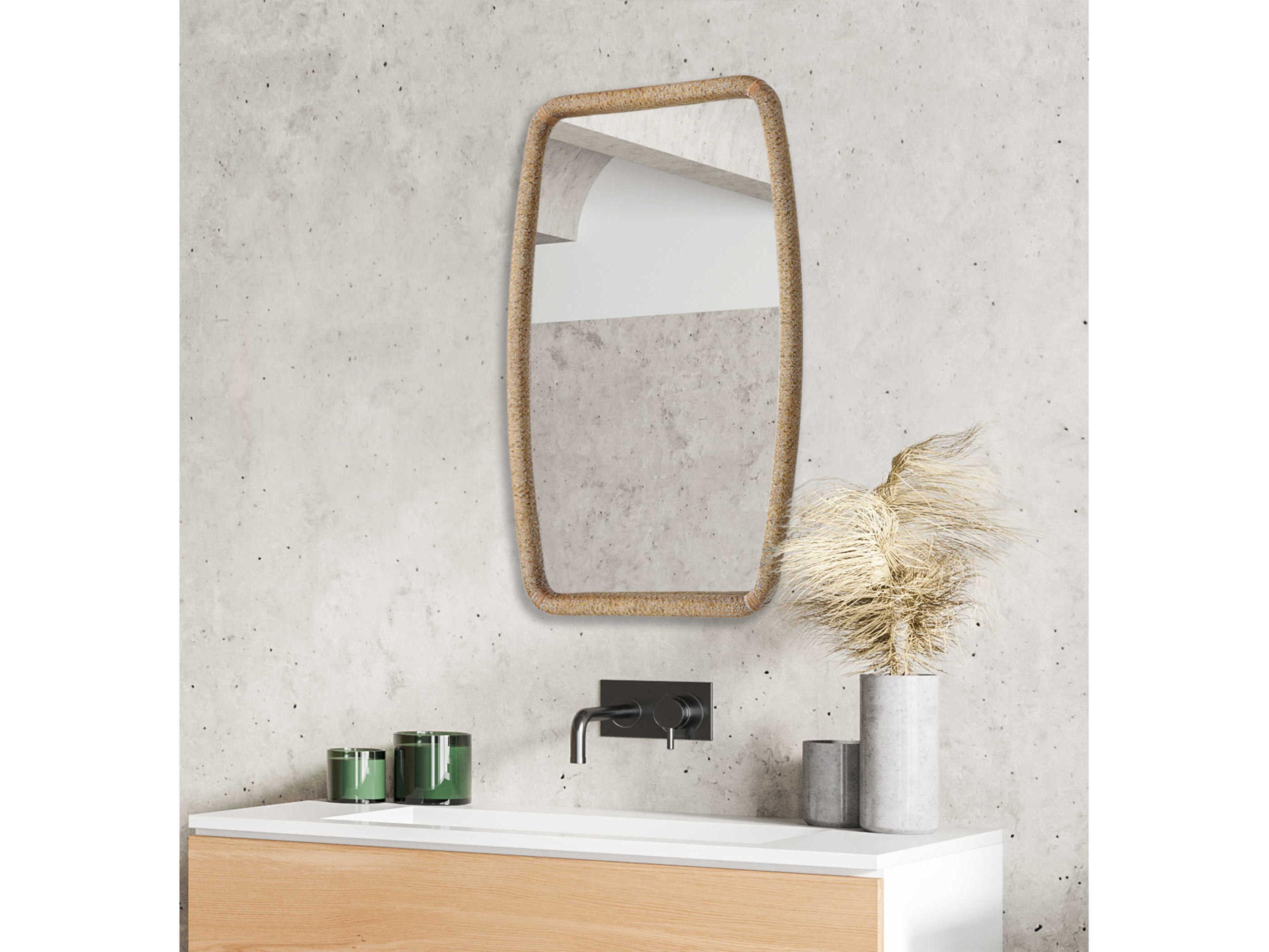 Uttermost Tiki Natural Rectangular Wall Mirror