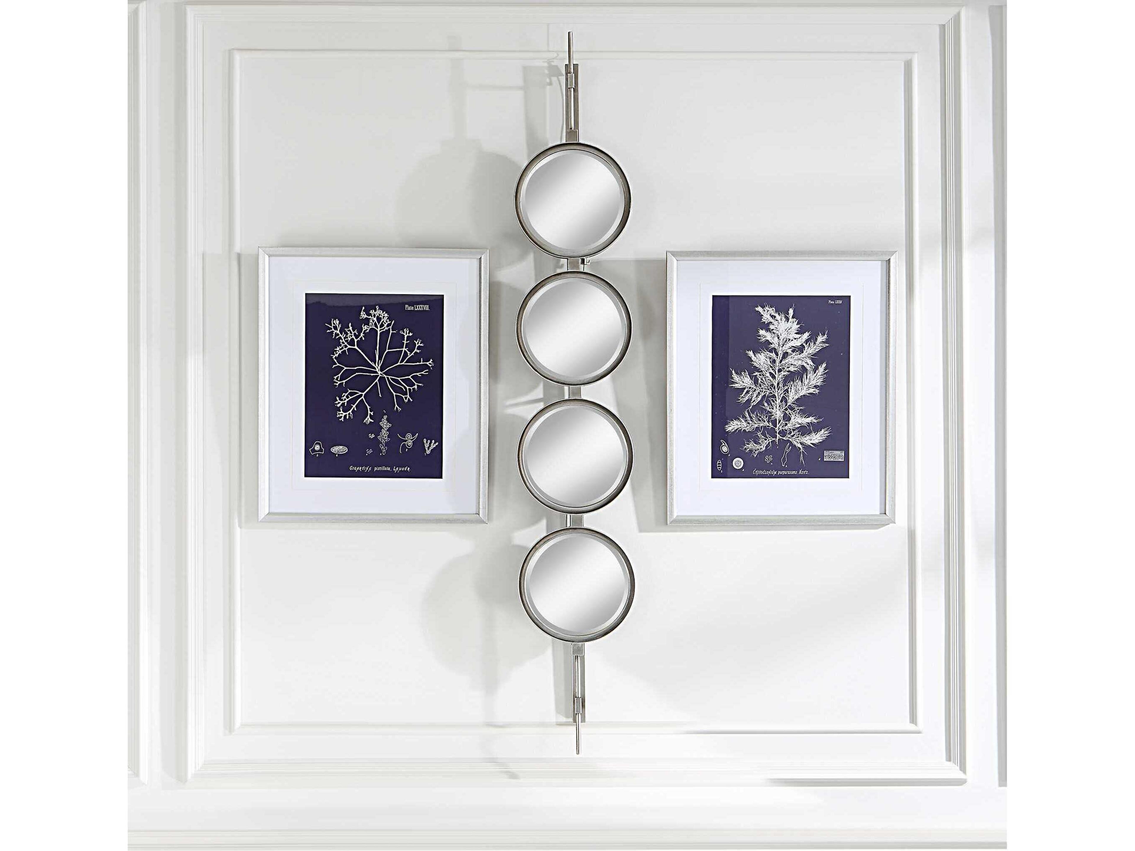 Uttermost Button Silver Wall Mirror