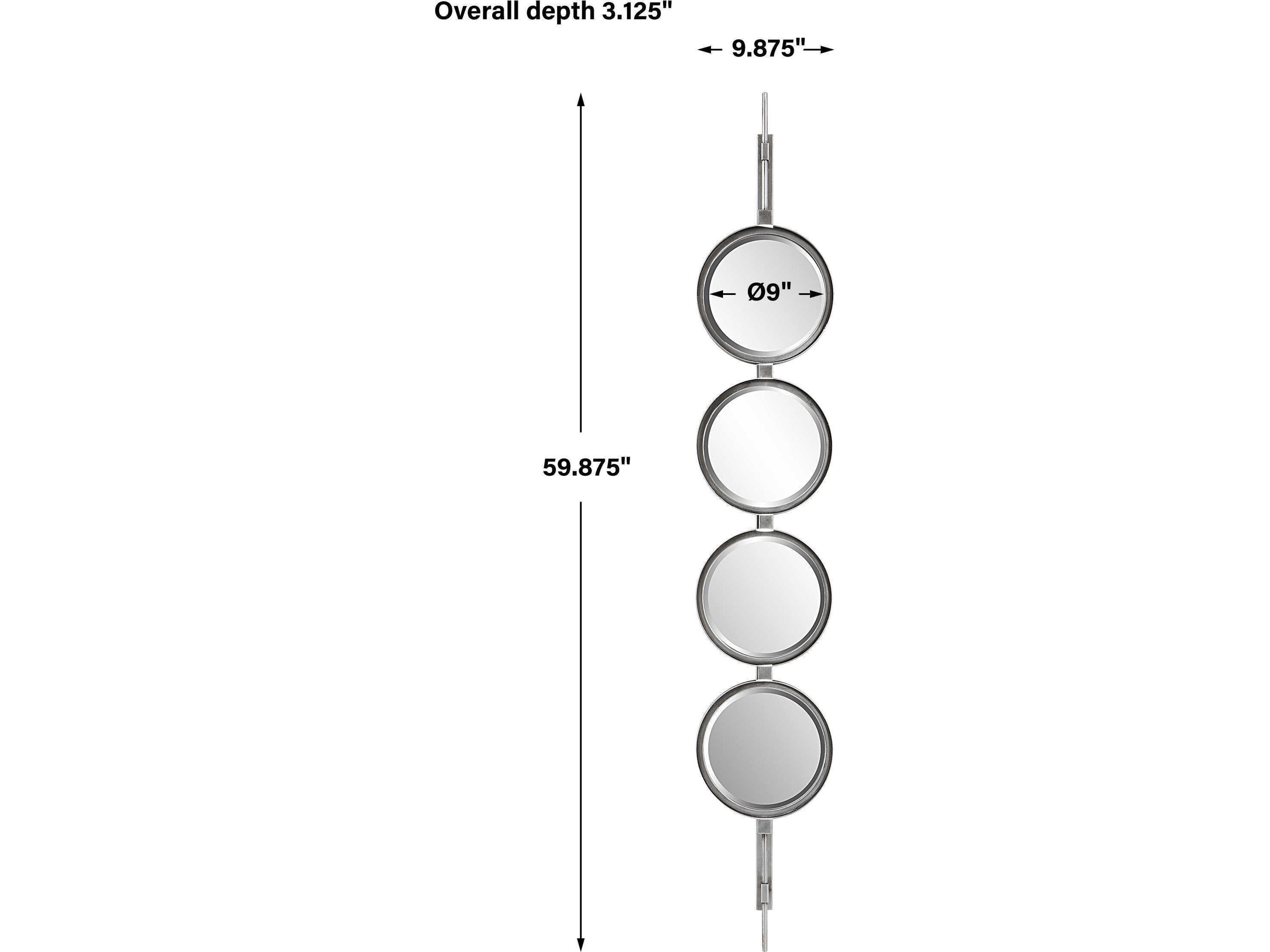 Uttermost Button Silver Wall Mirror