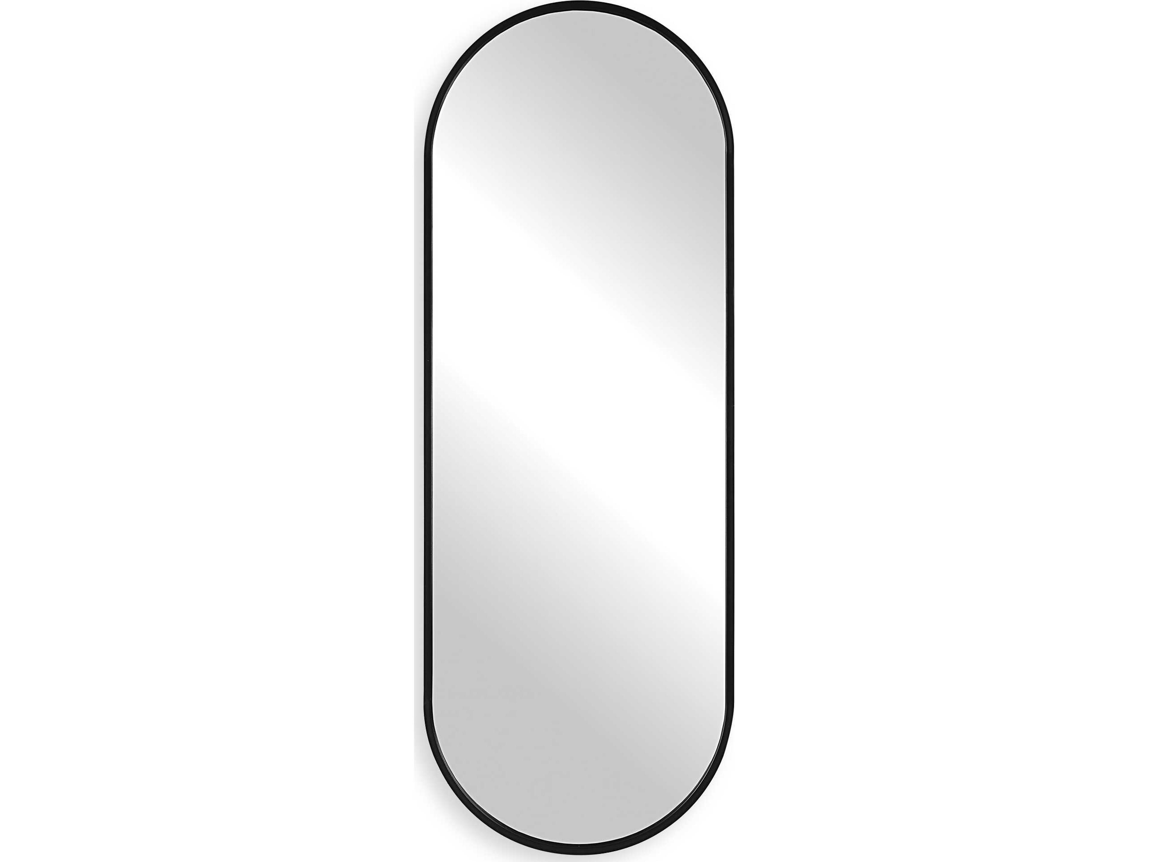 Uttermost Varina Black Oval Wall Mirror