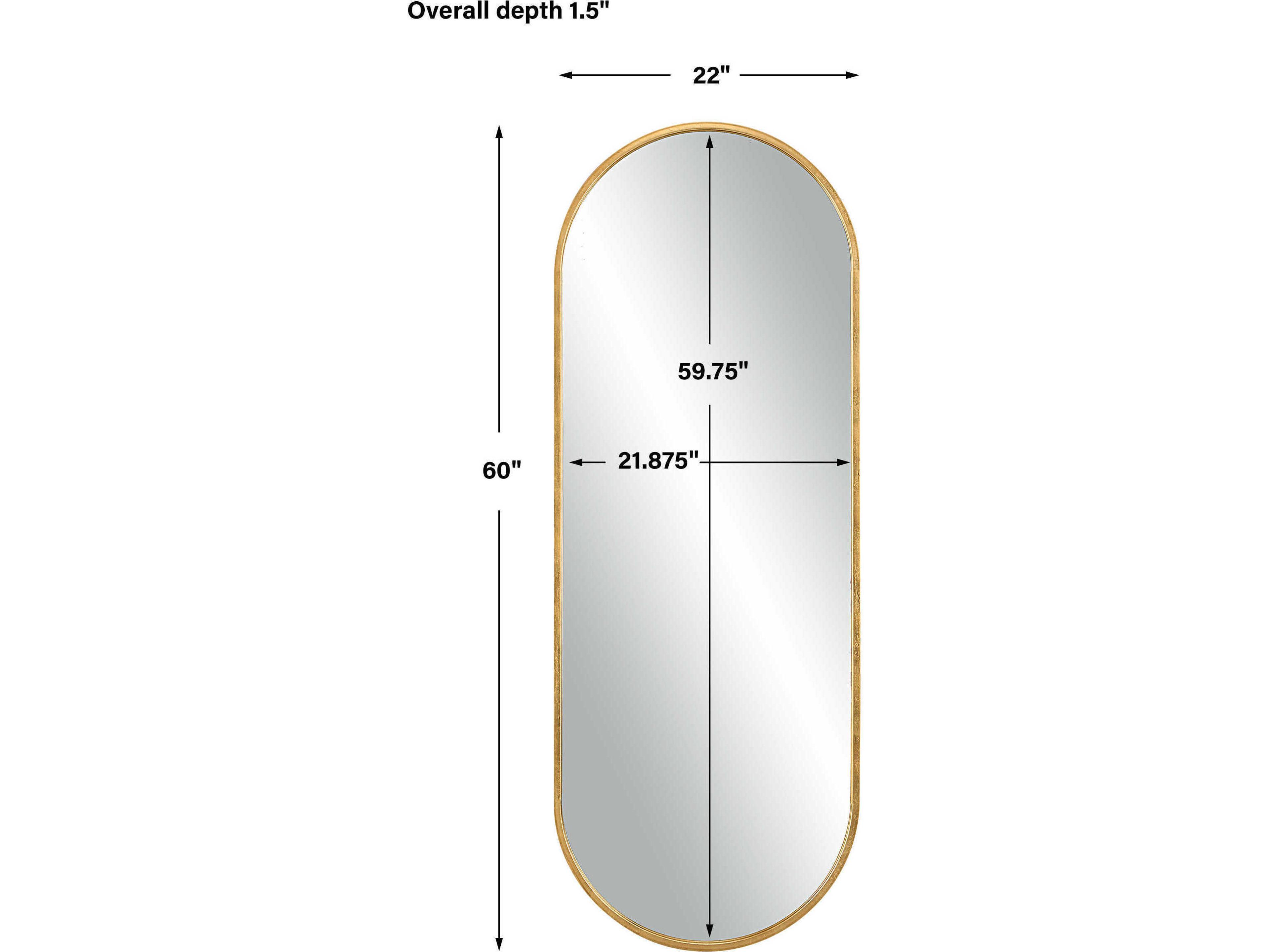 Uttermost Varina Gold Oval Wall Mirror